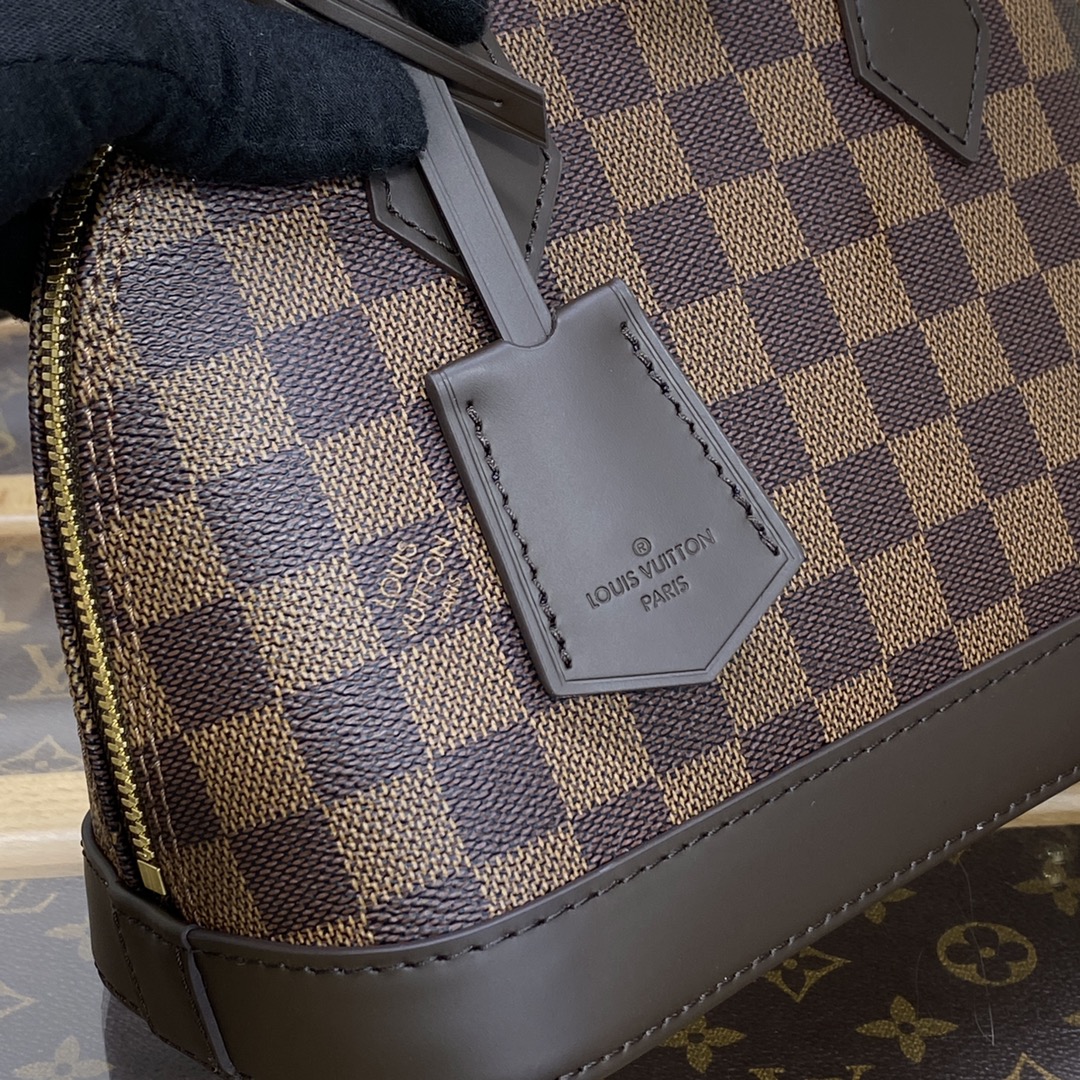 Bagsaaa L0vis Vvtt0n Alma BB Ma1s0n Damier Ebene - 23.5 x 17.5 x 11.5 cm 
