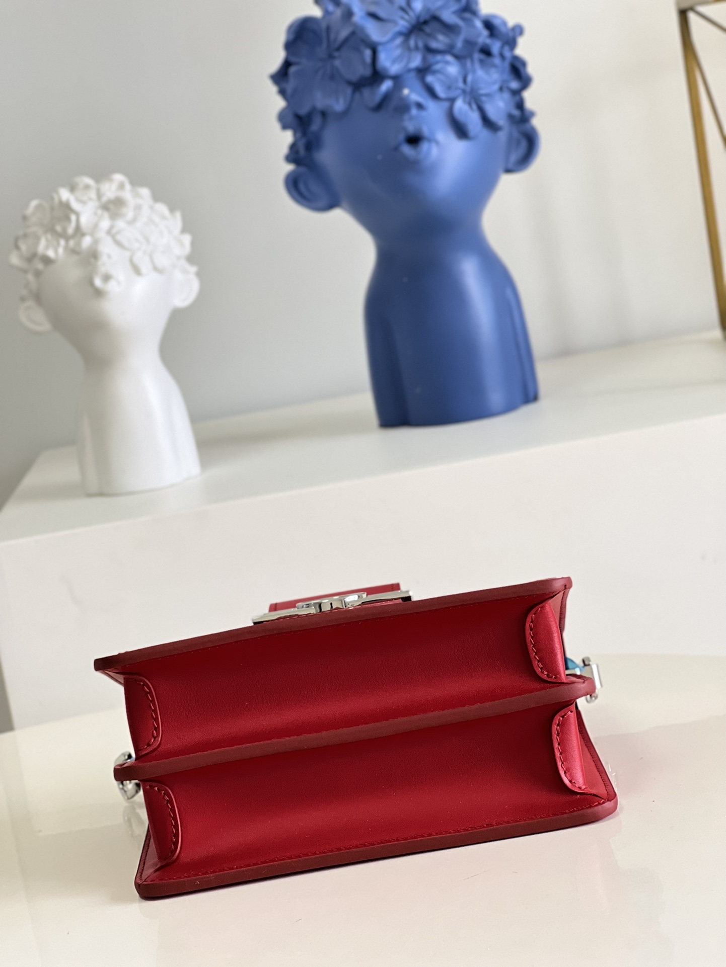 Bagsaaa L0vis Vvtt0n Dauphine Mini Lace Bag Red 