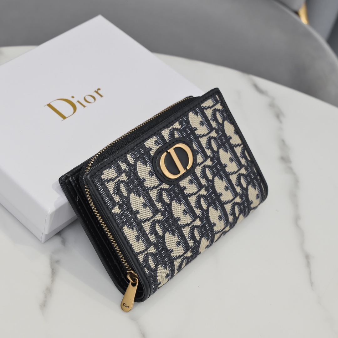 Bagsaaa D10r Oblique Wallet Black - 13.5*9.5*3.5