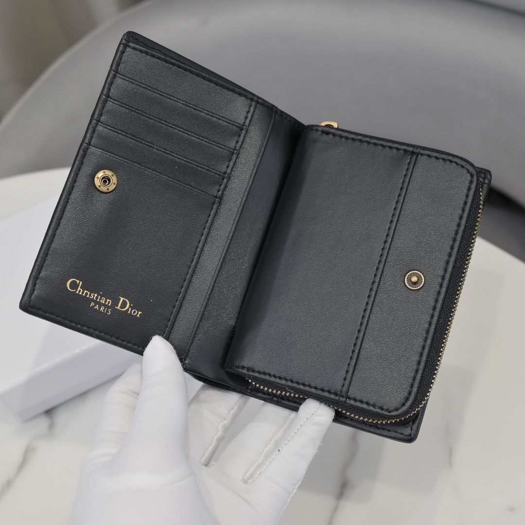 Bagsaaa D10r Oblique Wallet Black - 13.5*9.5*3.5
