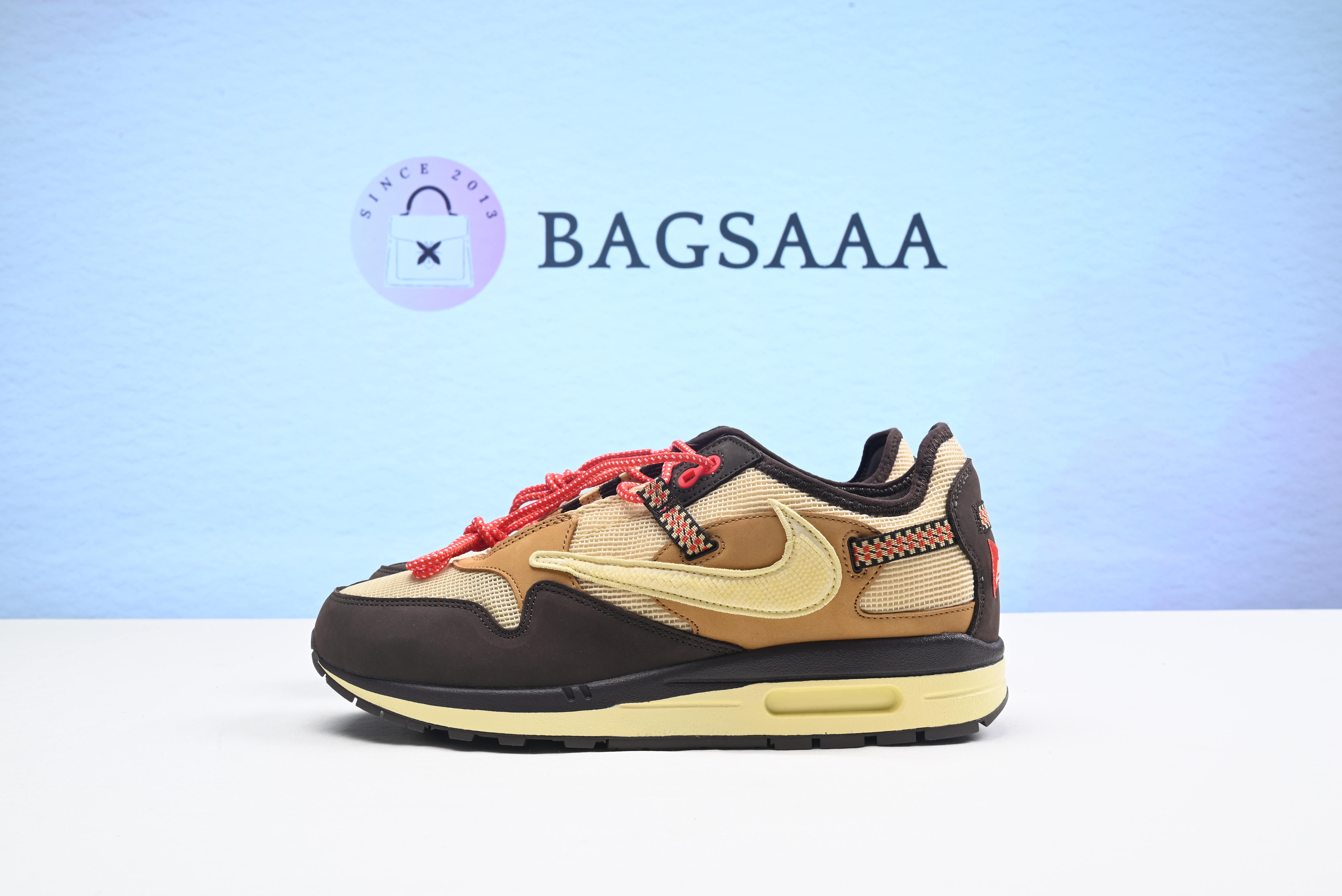 NIKE X TRAVIS SCOTT AIR MAX 1 CACTUS JACK BAROQUE BROWN 
