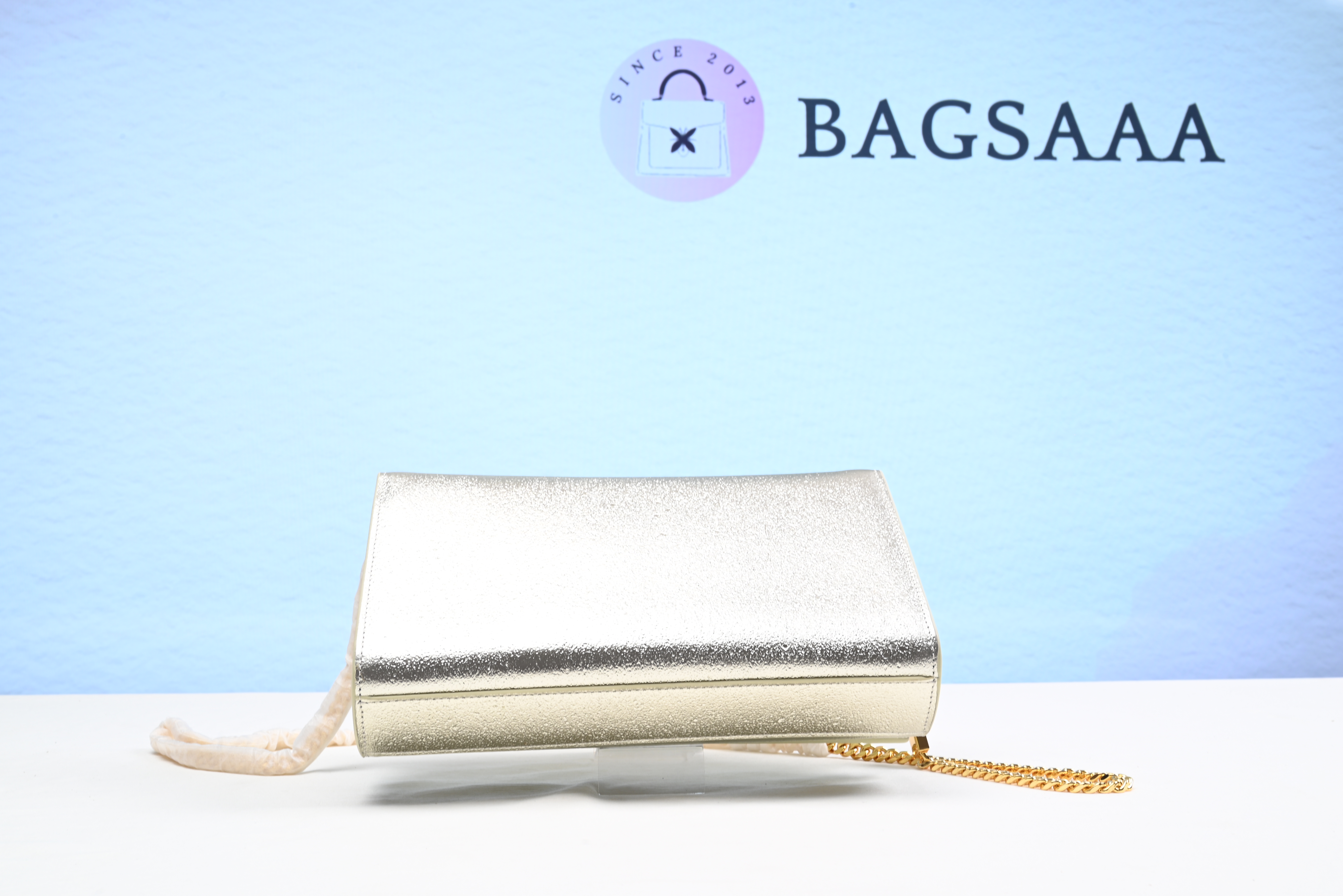 Bagsaa Y51 Metallic Gold Kate Bag - 20 cm x 13.5 cm
