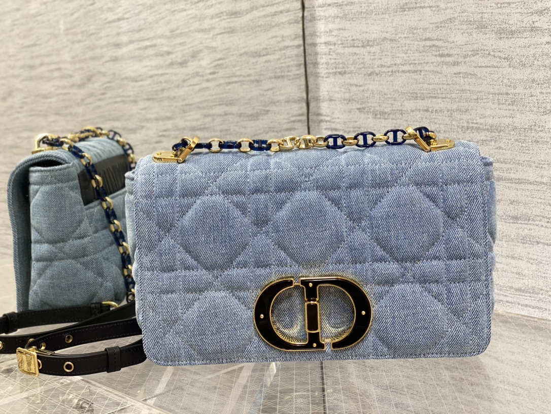 Bagsaaa D10r Caro Macrocanage Denim Blue - 25.5*15.5*8cm