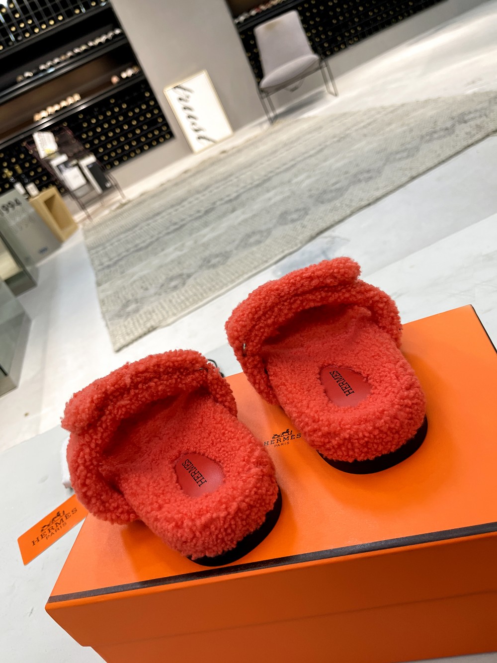 Bagsaaa H**me5 Chypre Sandals Orange