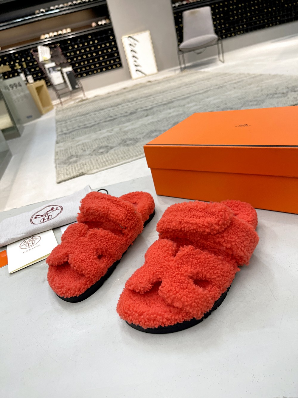 Bagsaaa H**me5 Chypre Sandals Orange