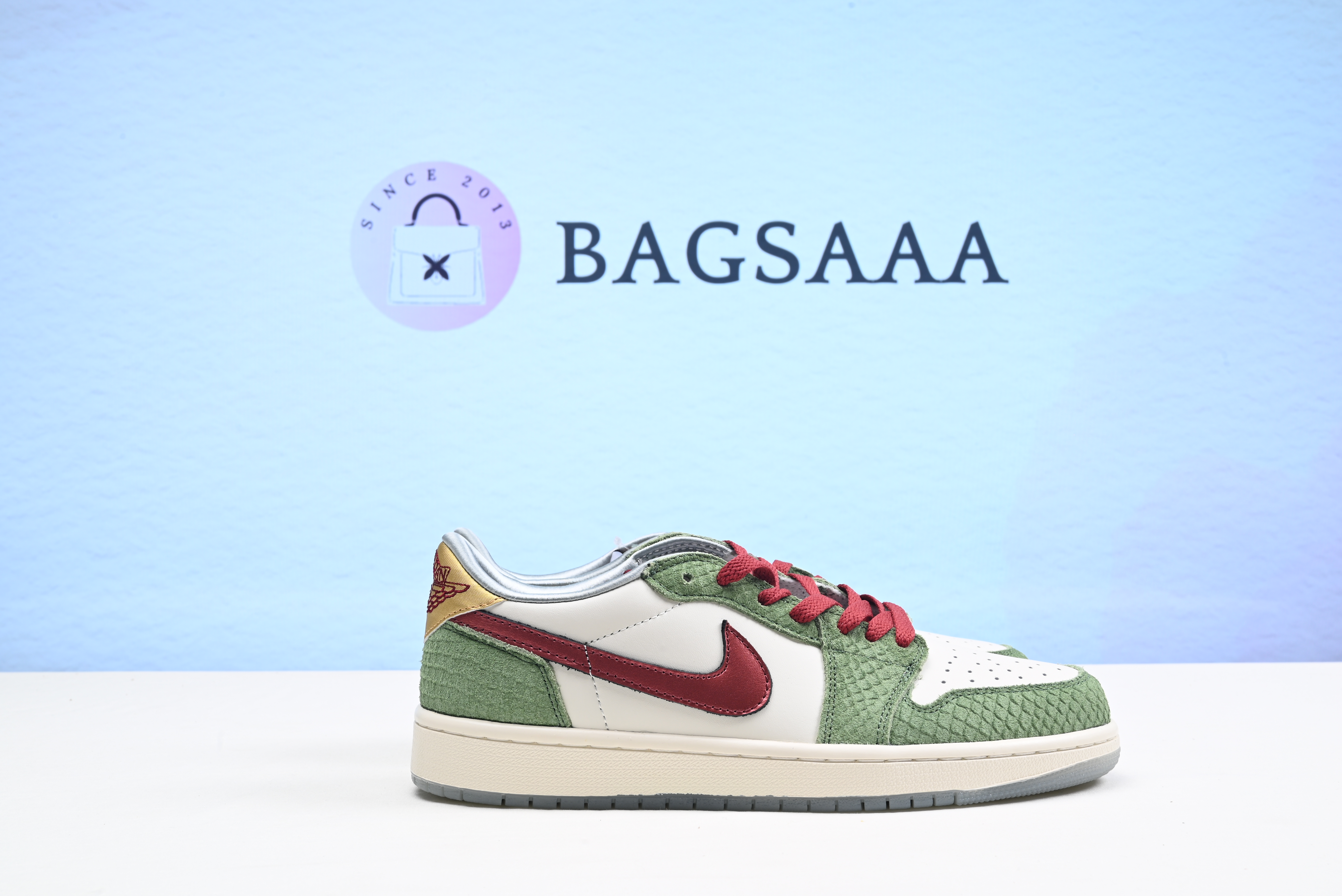 Bagsaaa Air Jordan 1 Low OG Oil Green