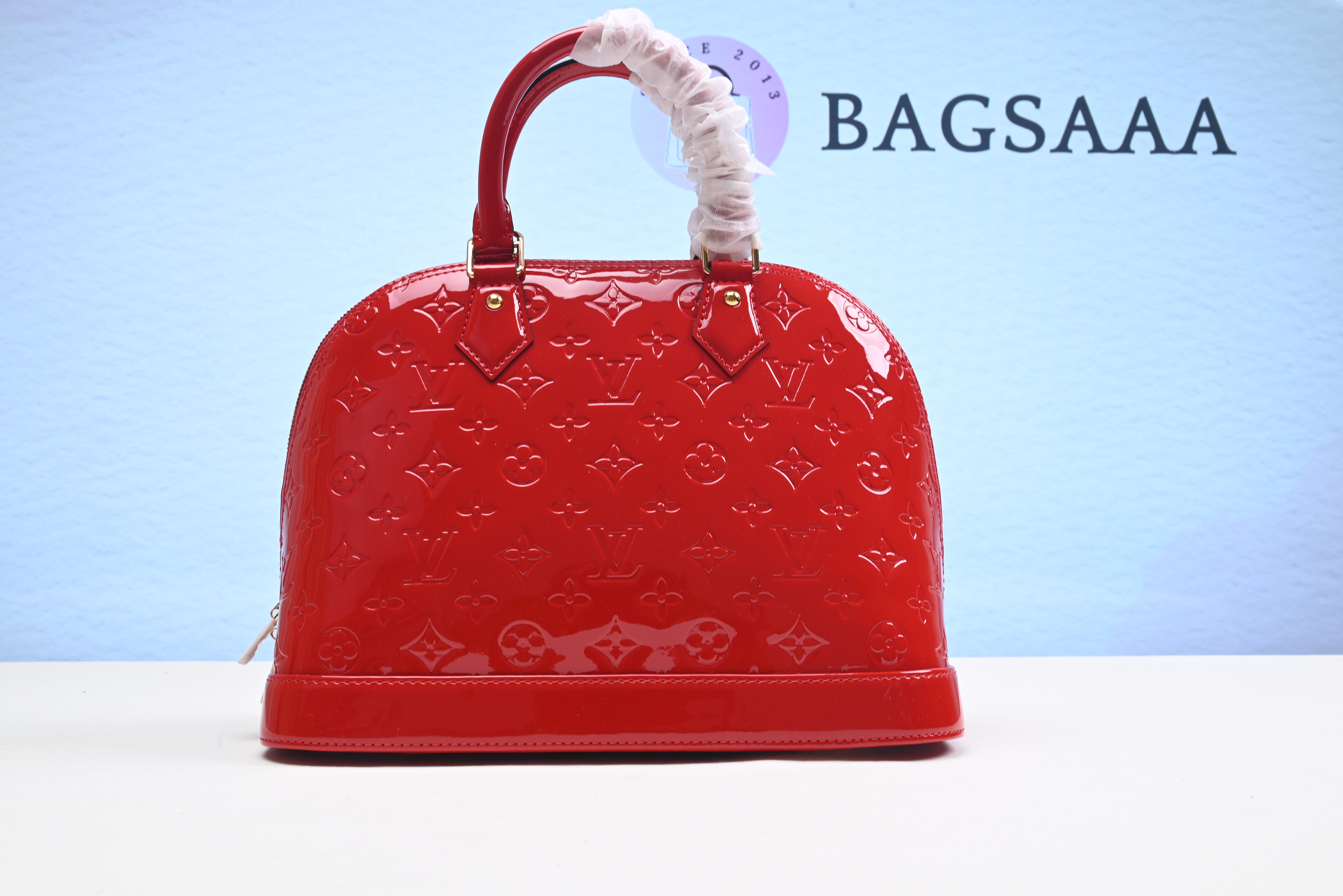 Bagsaaa L0vis Vvtt0n Alma PM Monogram Patent Leather Red - 32 x 25 x 16 cm