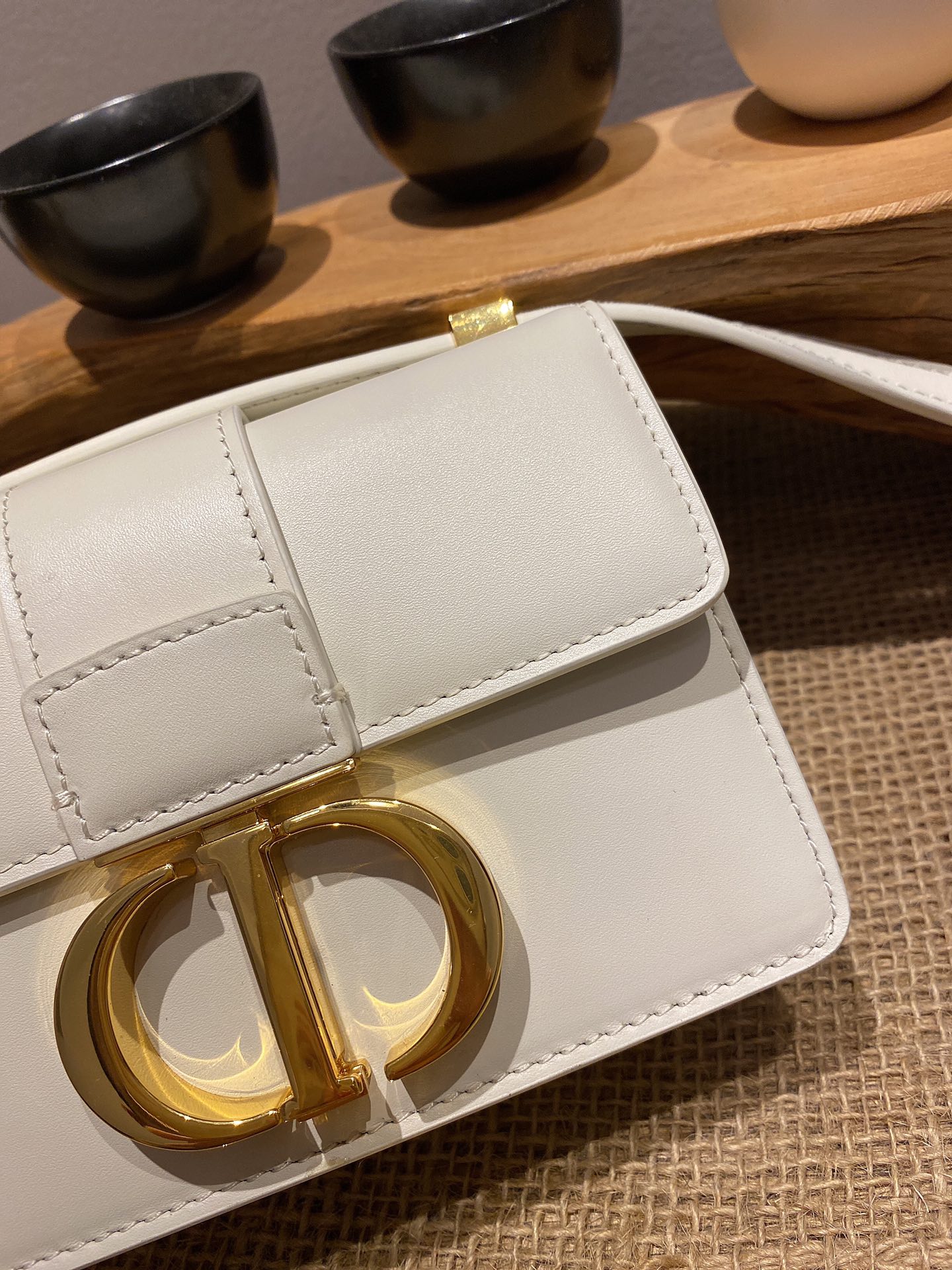 Bagsaaa D10r Mini Montaigne White Bag - 15x11x4cm