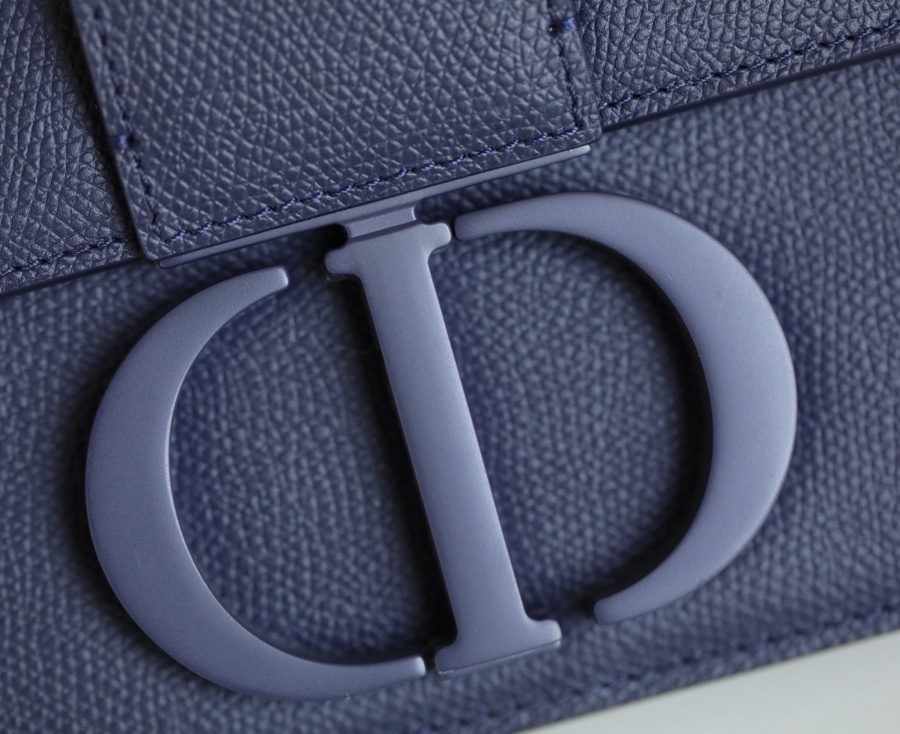 Bagsaaa D10r 30 Montaigne Ultra Matte Grained Calfskin Blue 24cm