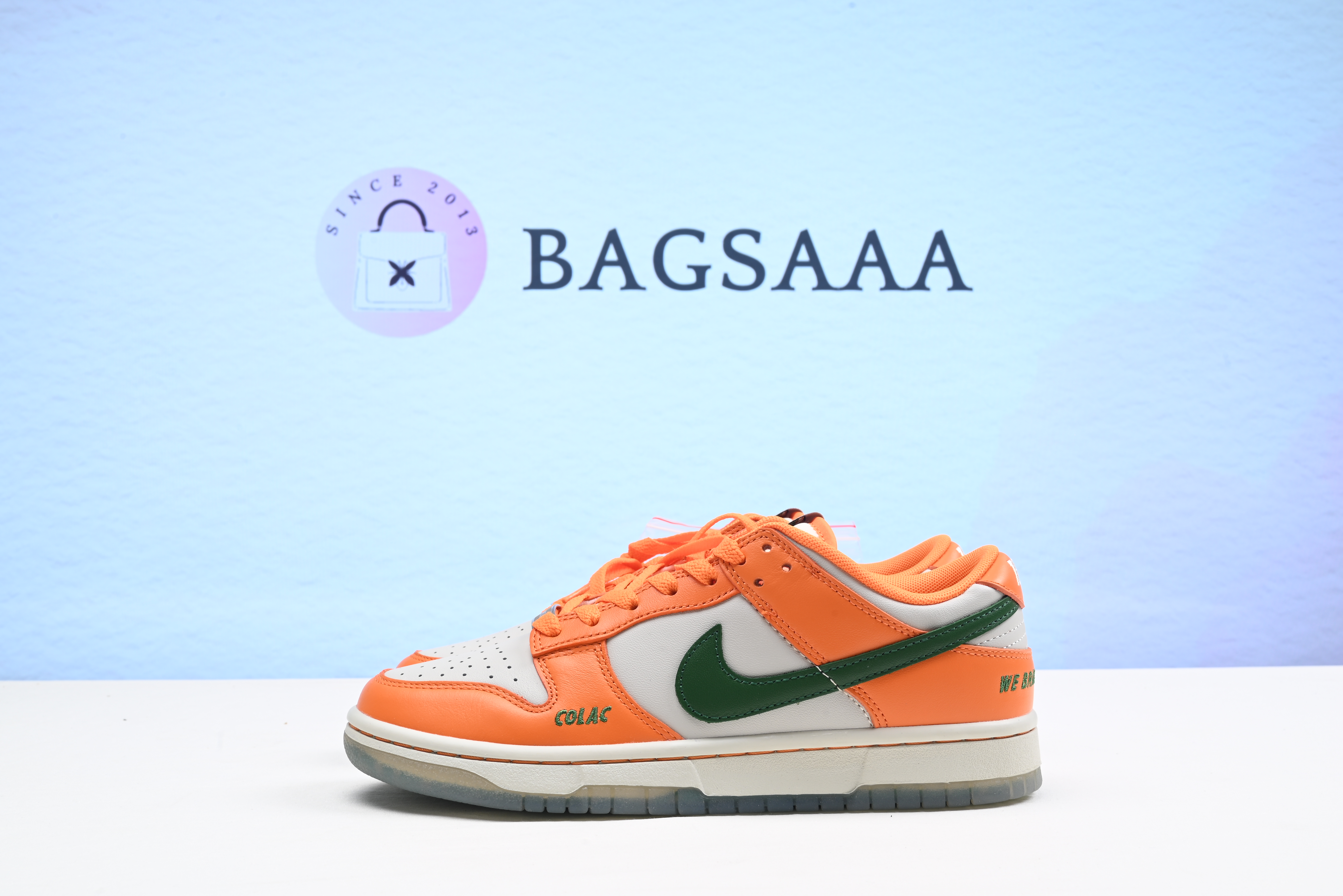 Nike SB Dunk Low Orange Horizon Fortress Green Sail