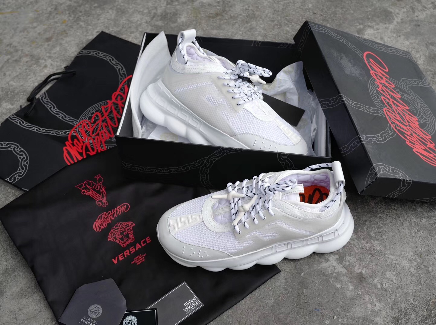 Bagsaaa Versace Chain Reactions Sneakers