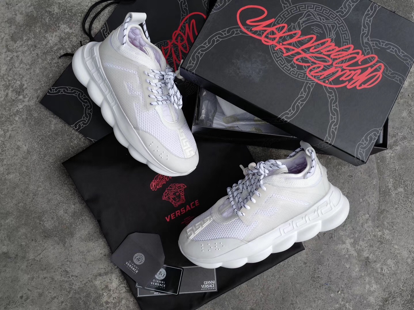 Bagsaaa Versace Chain Reactions Sneakers