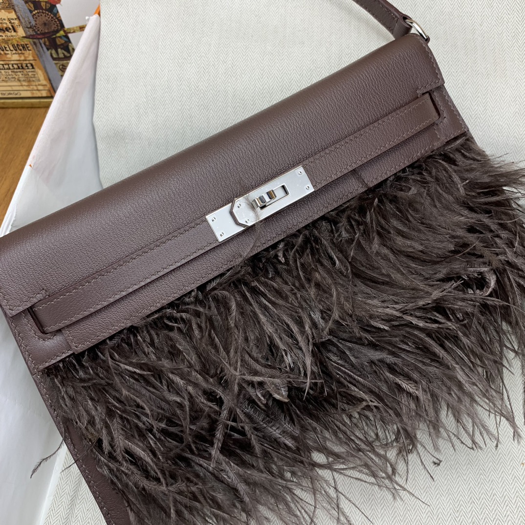 Bagsaaa H**me5 Kelly Elan Chamkila Brown - 28x16x4cm 