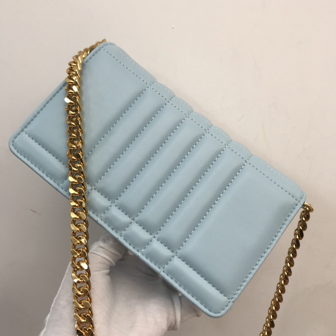 Bagsaaa Bv*b*rry Lola Shoulder Blue Bag - 20 x 5 x 12cm