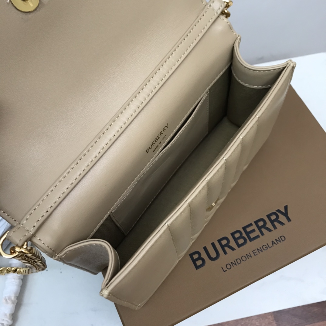 Bagsaaa Bv*b*rry Lola Shoulder Beige Bag - 20 x 5 x 12cm