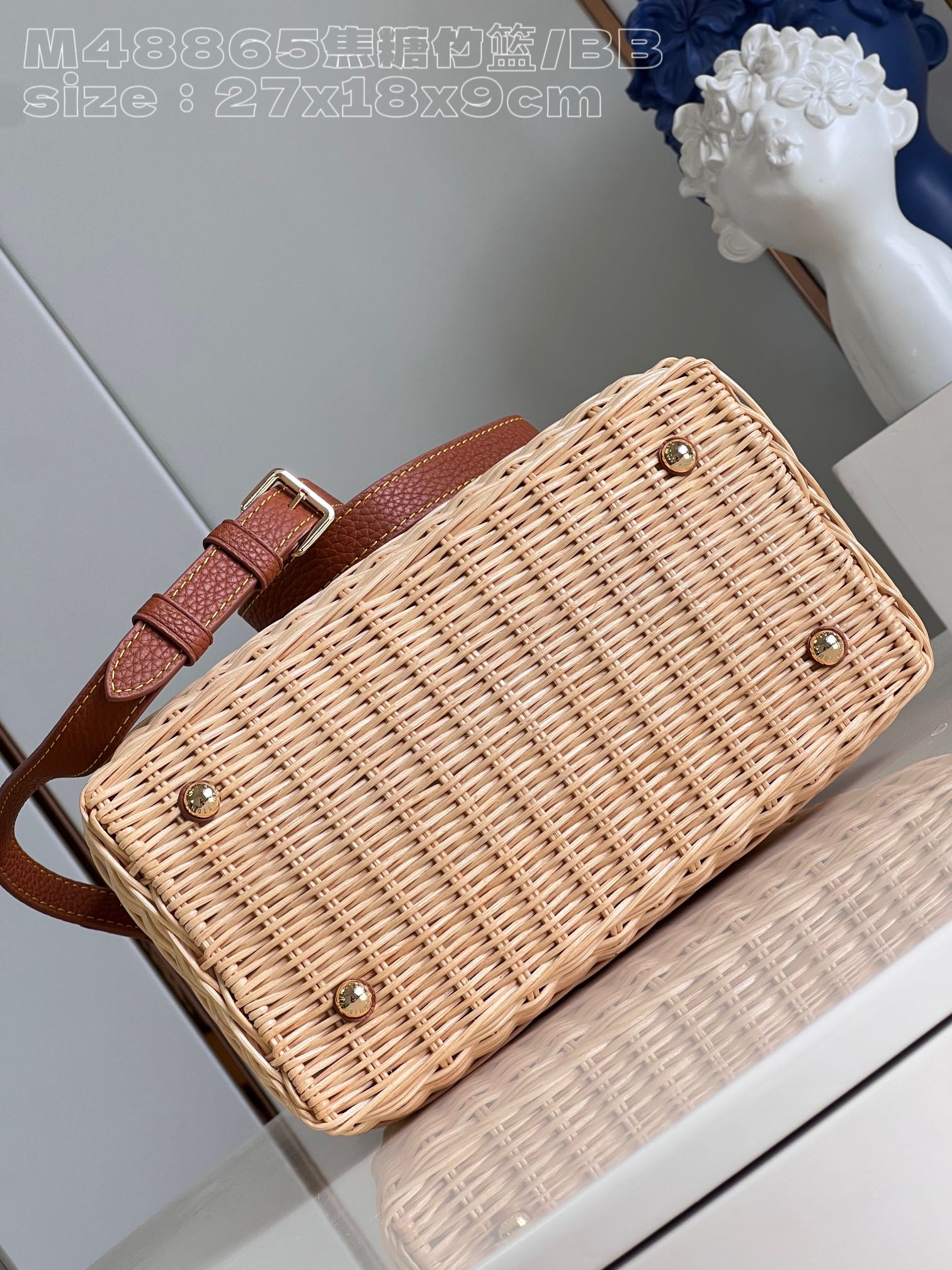 Bagsaaa L0vis Vvtt0n Capucines Natural rattan Tan - 27 x 17 x 14cm 