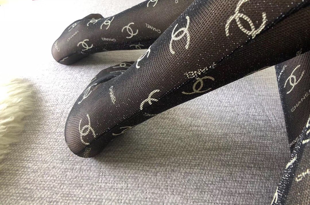 Bagsaaa Ch**el Black Tights With CC logo
