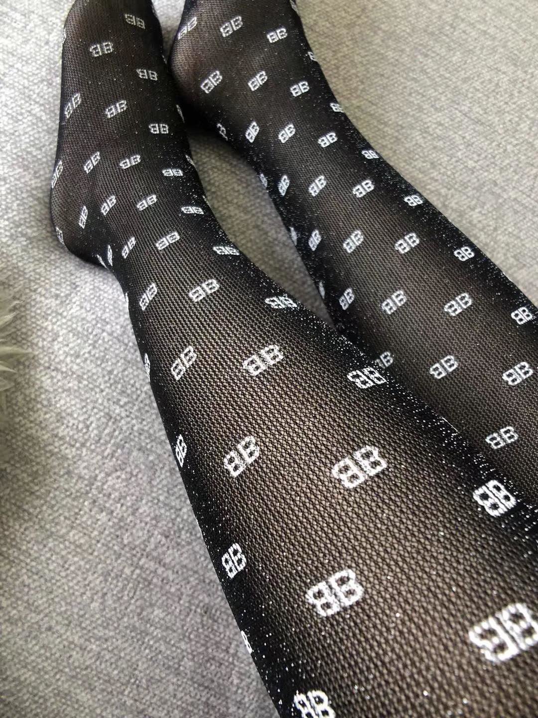 Bagsaaa Ba1en*iaga Black Tights With Small 