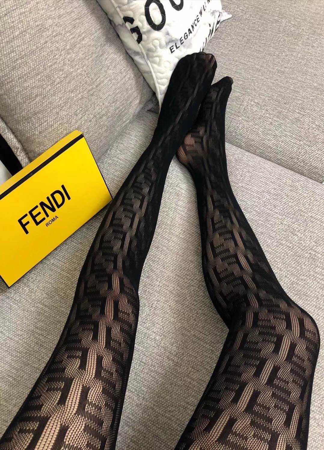 Bagsaaa F**di Black Tights 