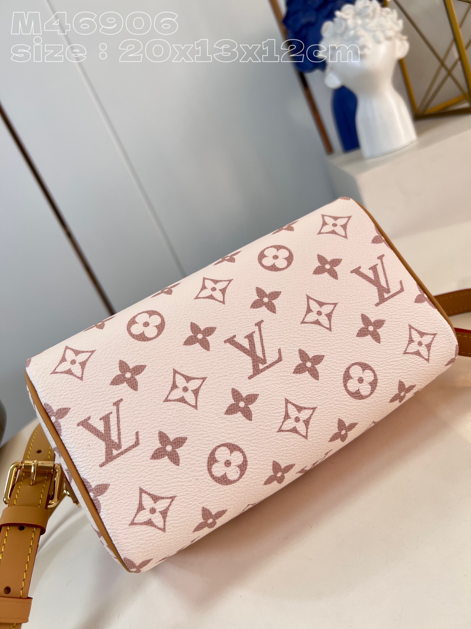 Bagsaaa L0vis Vvtt0n M46906 Speedy Bandoulière 20 Monogram Dune - 20 x 15 x 12.5 cm