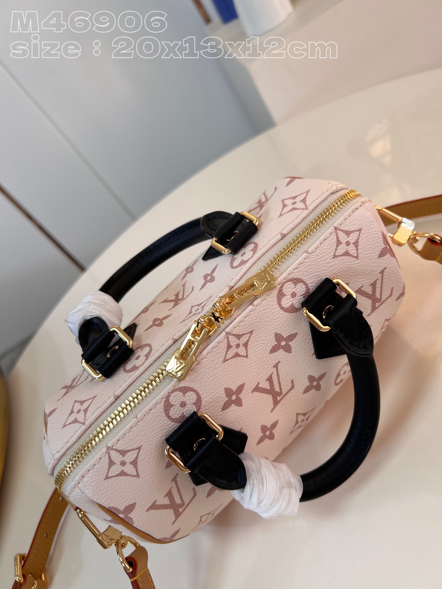Bagsaaa L0vis Vvtt0n M46906 Speedy Bandoulière 20 Monogram Dune - 20 x 15 x 12.5 cm
