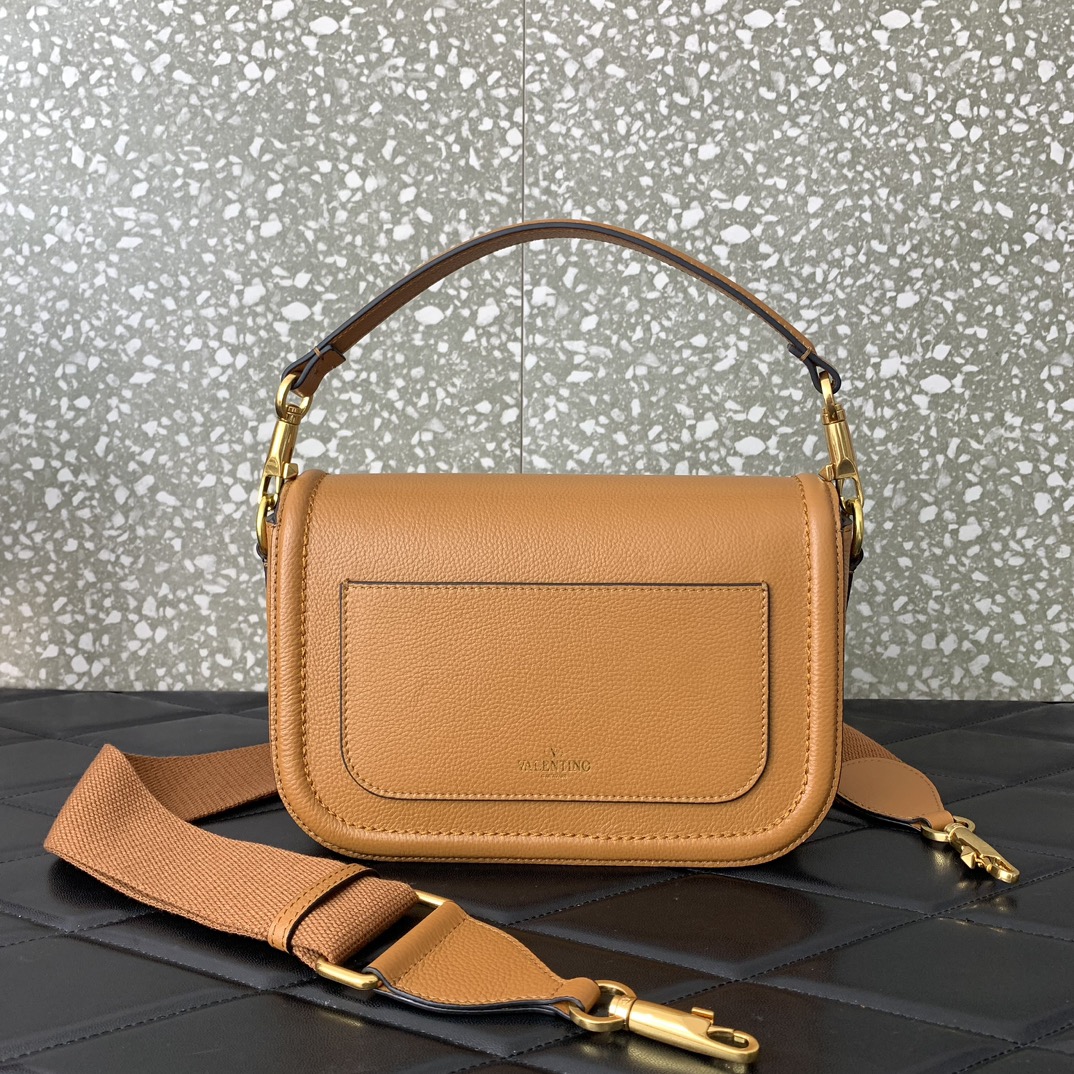 Bagsaaa Va1e*ntin0 Garavani Alltime leather shoulder bag brown - 23.5x18x8cm