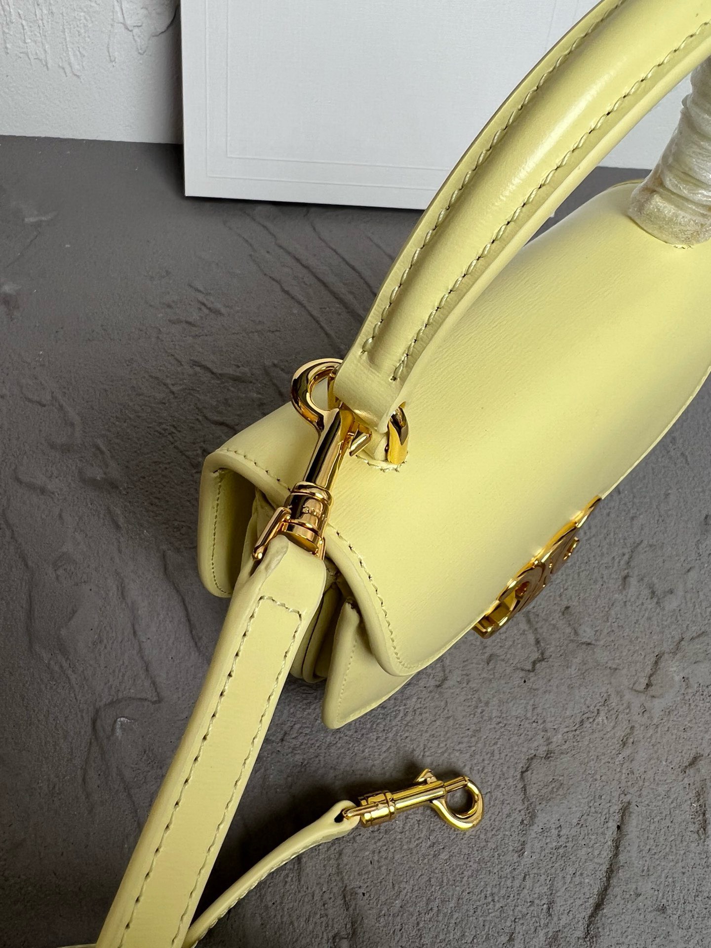Bagsaaa Ce1i*e Mini Besace Yellow Bag - 15x.5x11x5cm