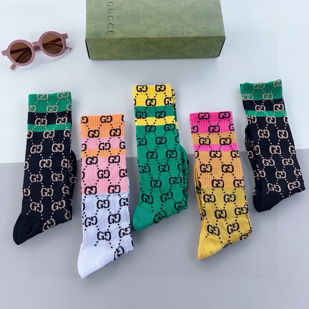 Bagsaaa Set Gvc*1 Socks 5 Colors 02