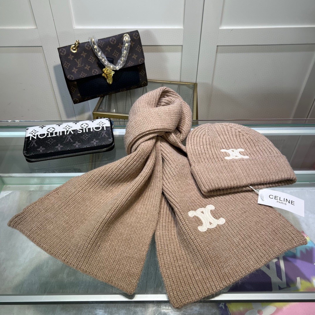 Bagsaaa Ce1i*e Set Hat + Scarf - 6 colors
