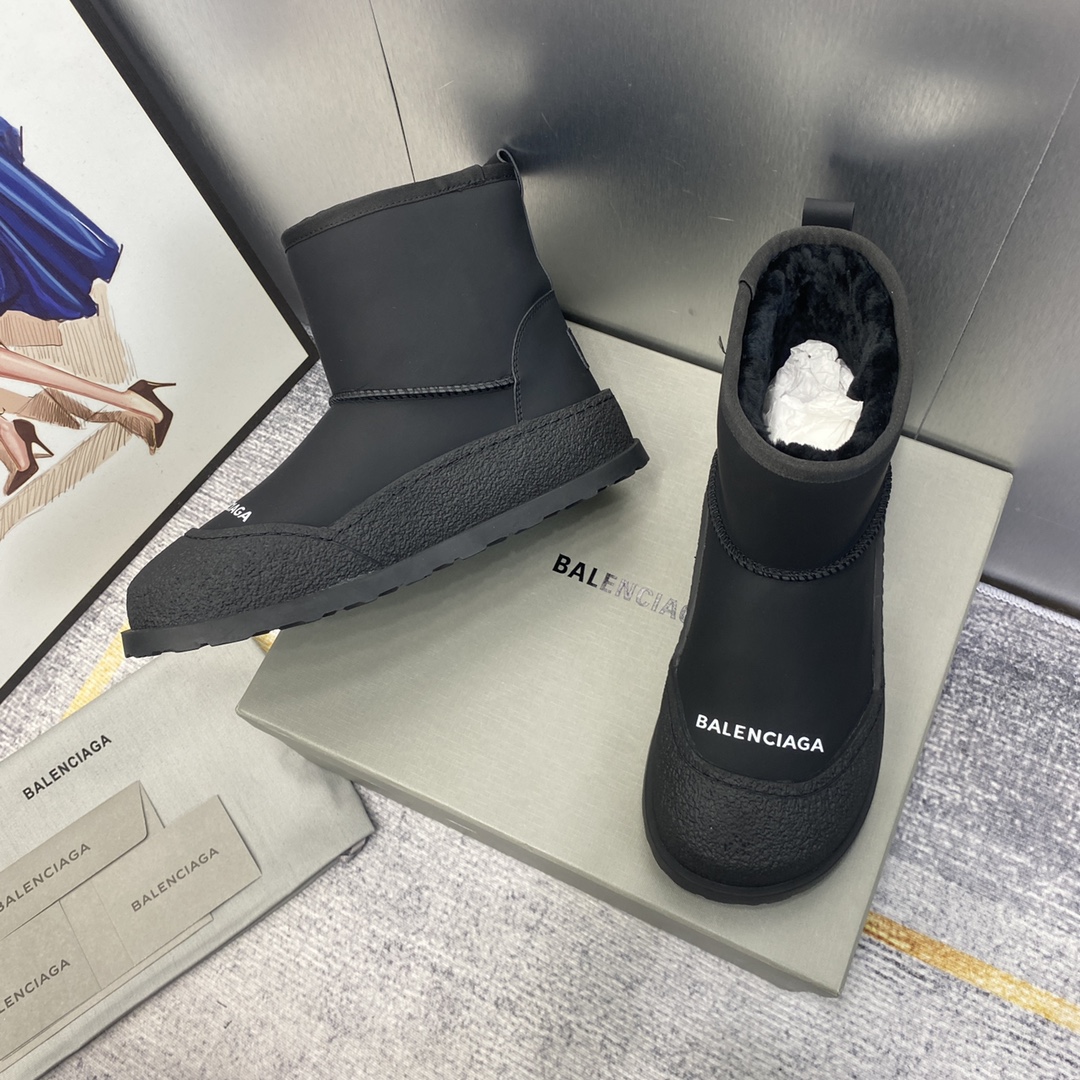 Bagsaaa Ba1en*iaga Snow Black Boots