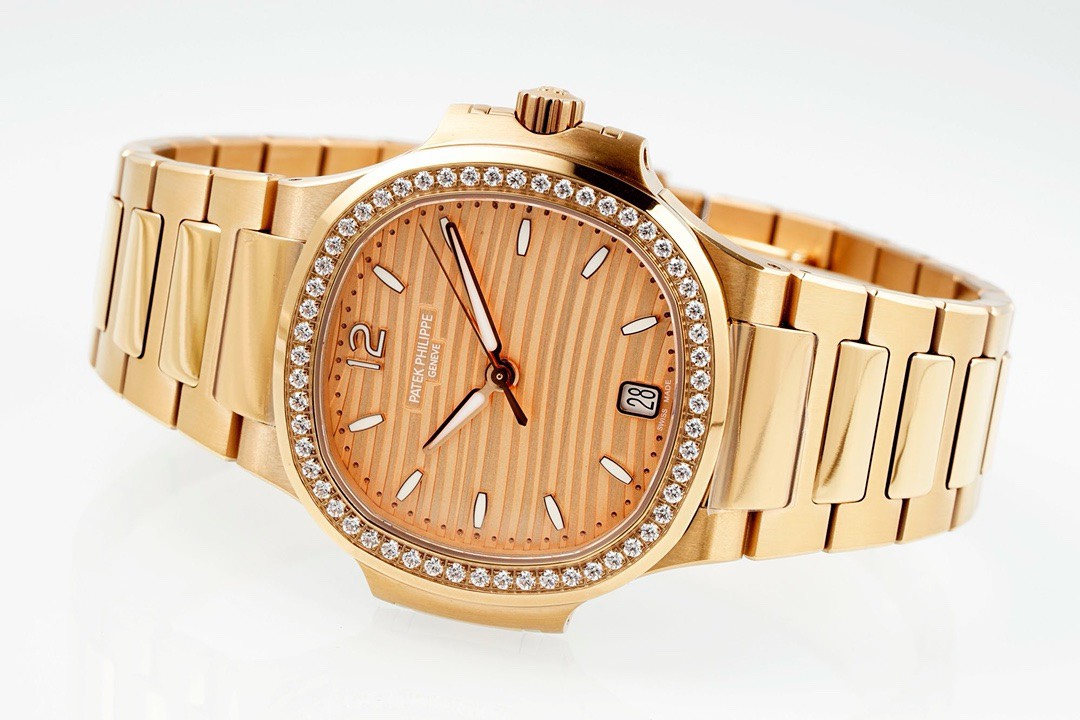Bagsaaa Pat*k Phi1i*pe Nautilus Rose gold rose crystal 32 mm