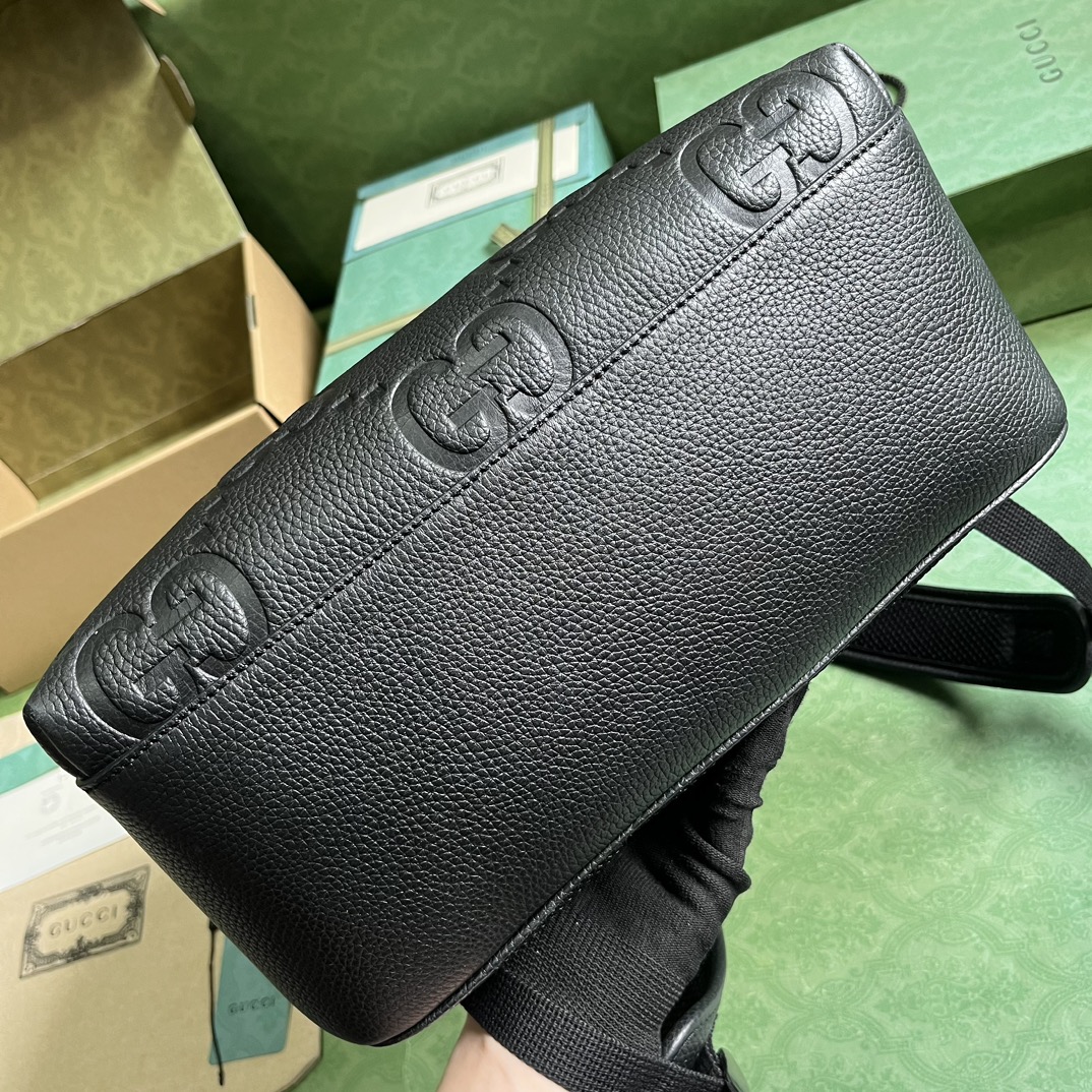 Bagsaaa Gvc*1 Jumbo GG Backpack In Black - 32x 42x 16cm