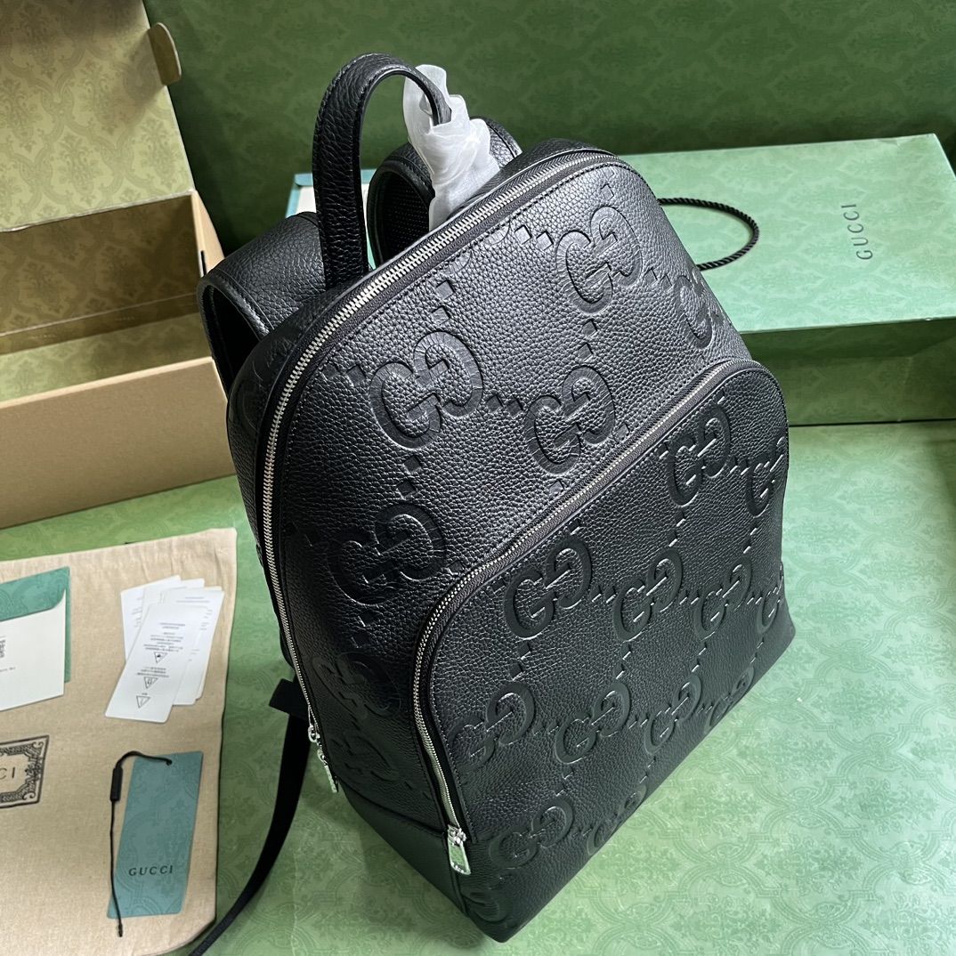 Bagsaaa Gvc*1 Jumbo GG Backpack In Black - 32x 42x 16cm