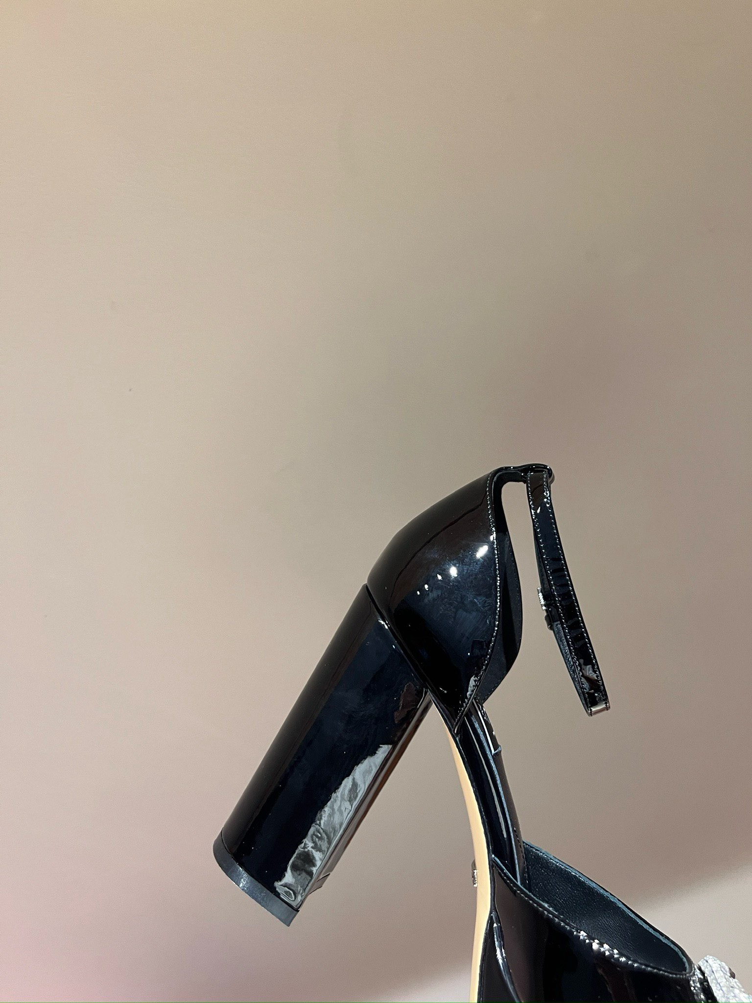 Bagsaaa Gvc*1 Platform Pump With Double G In Black 115mm