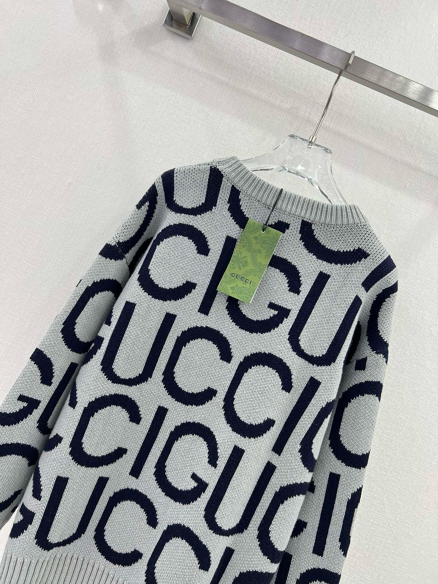 BAGSAAA Gvc*1 WOOL SWEATER GREY