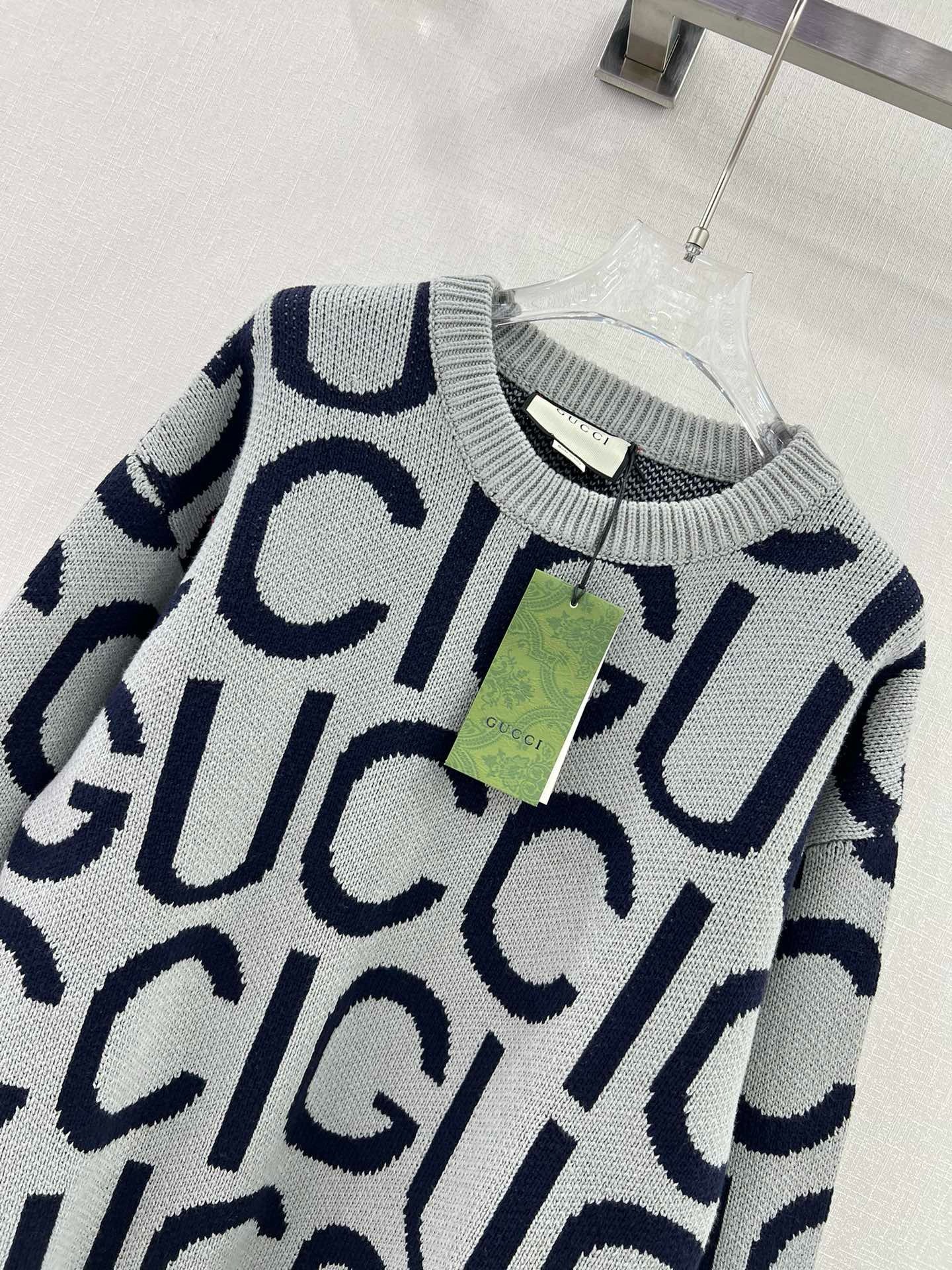 BAGSAAA Gvc*1 WOOL SWEATER GREY