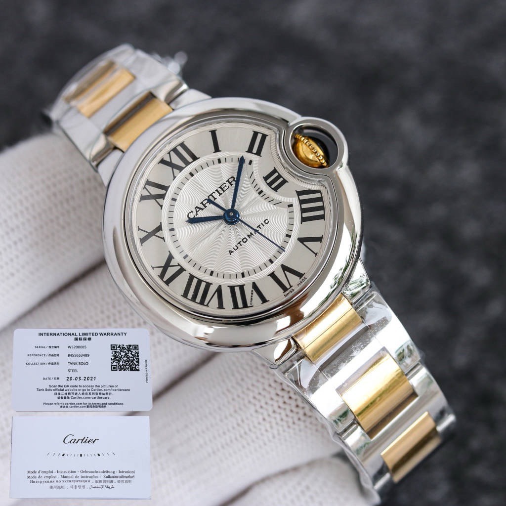 BAGSAAA CARITER BALLON BLEU DE Ca*t1er WATCH SILVER - 5 colors