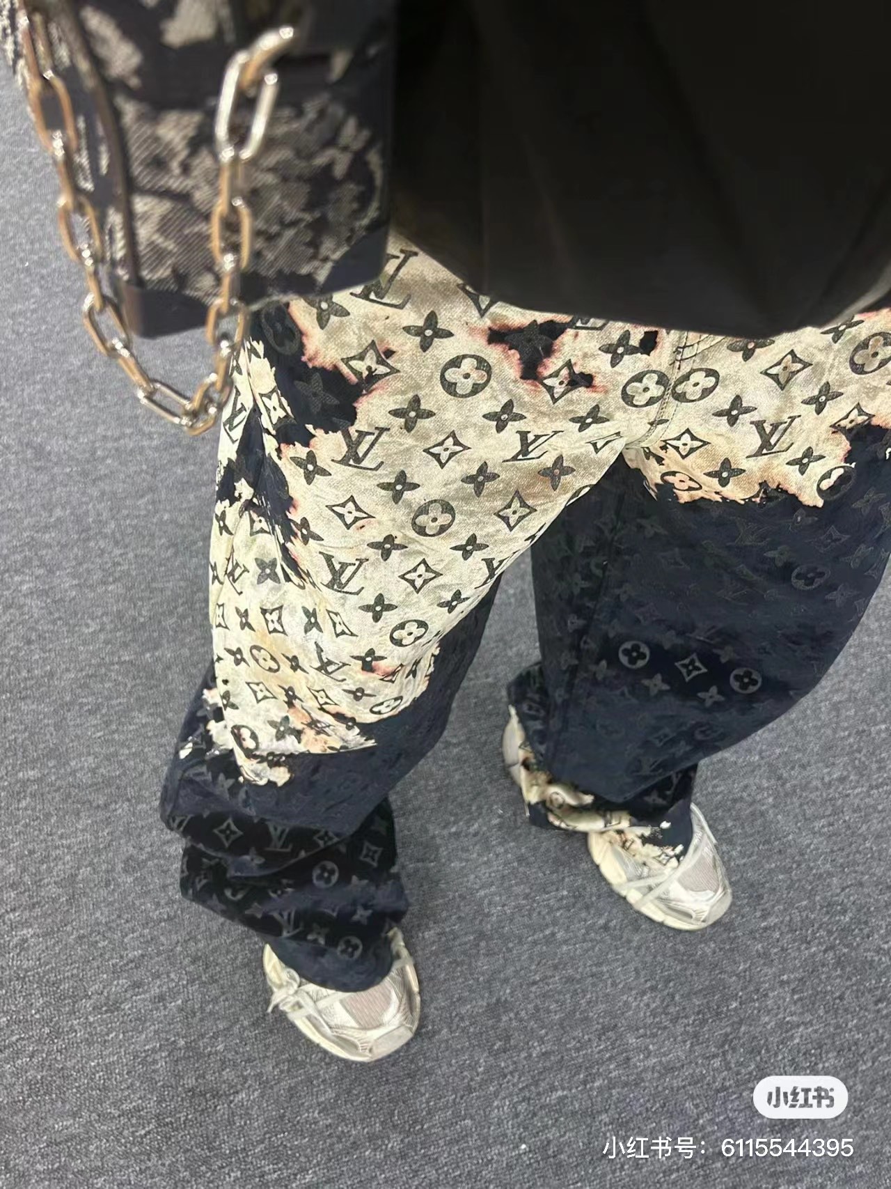 Bagsaaa L0vis Vvtt0n Monogram Denim Pants
