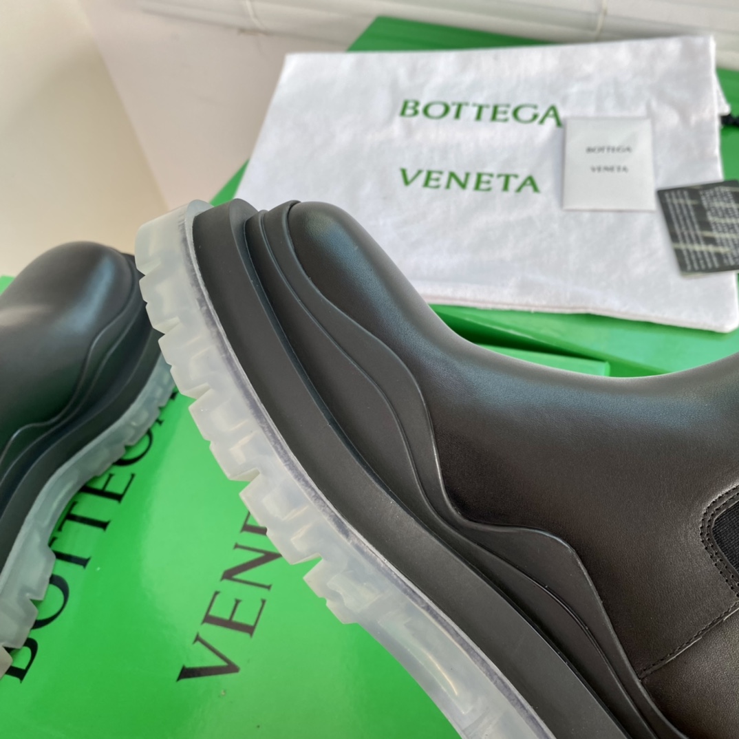 Bagsaaa B0tt*ga Ven*ta Tire Leather Chelsea Boots 
