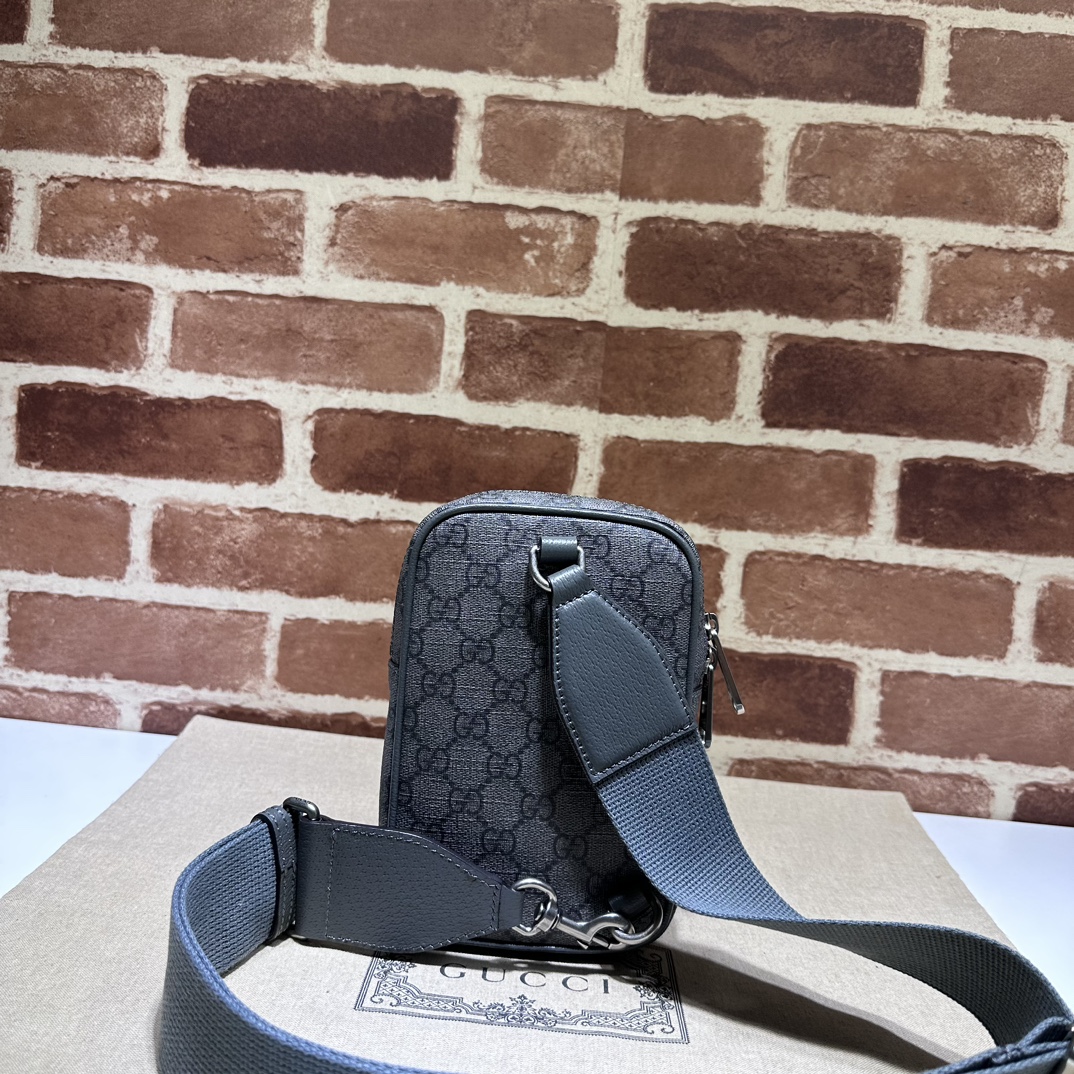 BAGSAAA Gvc*1 OPHIDIA GG MINI CROSS BODAY BAG IN GREY - 12*18*6.9CM