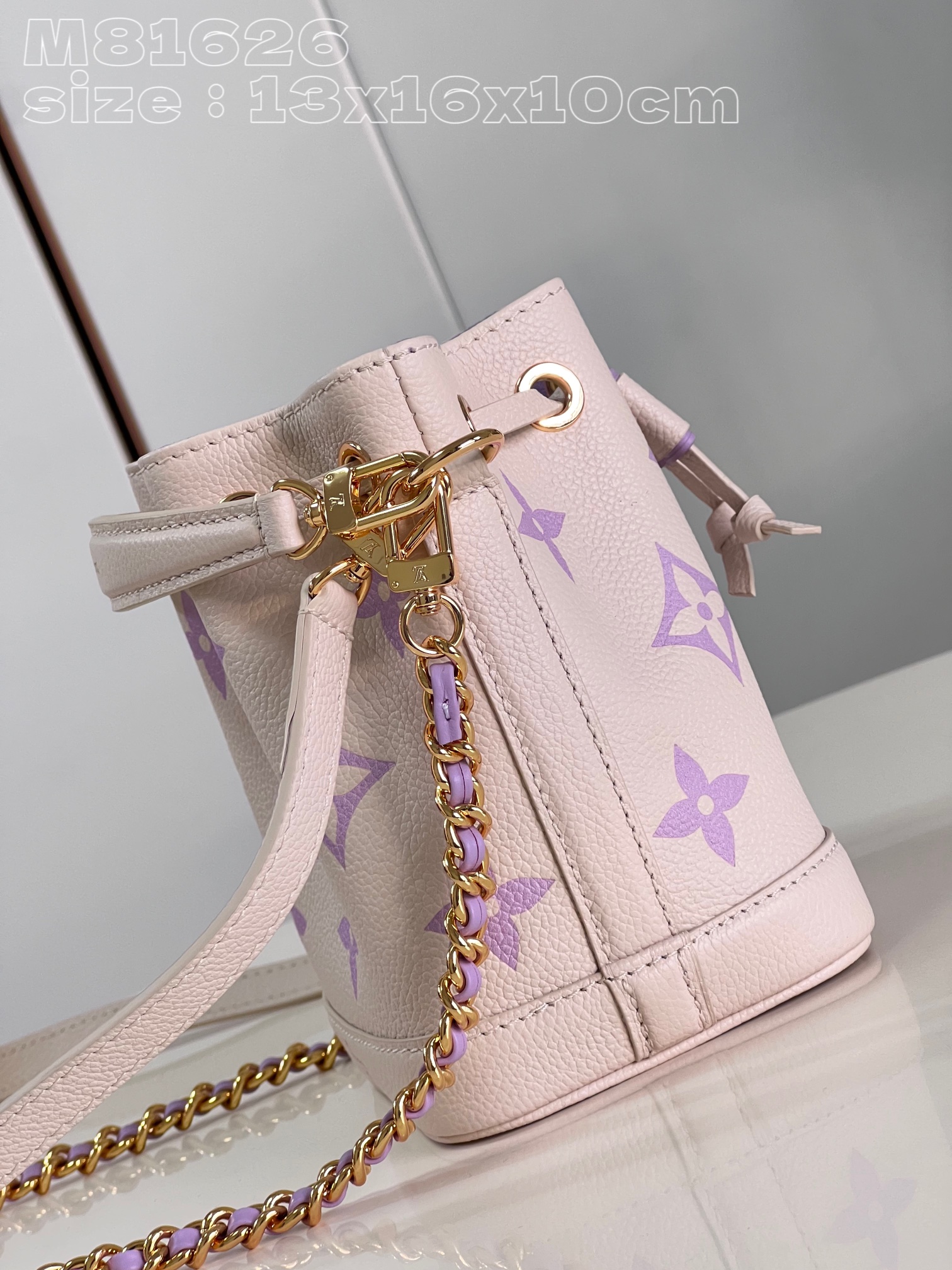 Bagsaaa L0vis Vvtt0n M82933 Nano Noé Purple & Ivory - 13 x 16 x 10 cm