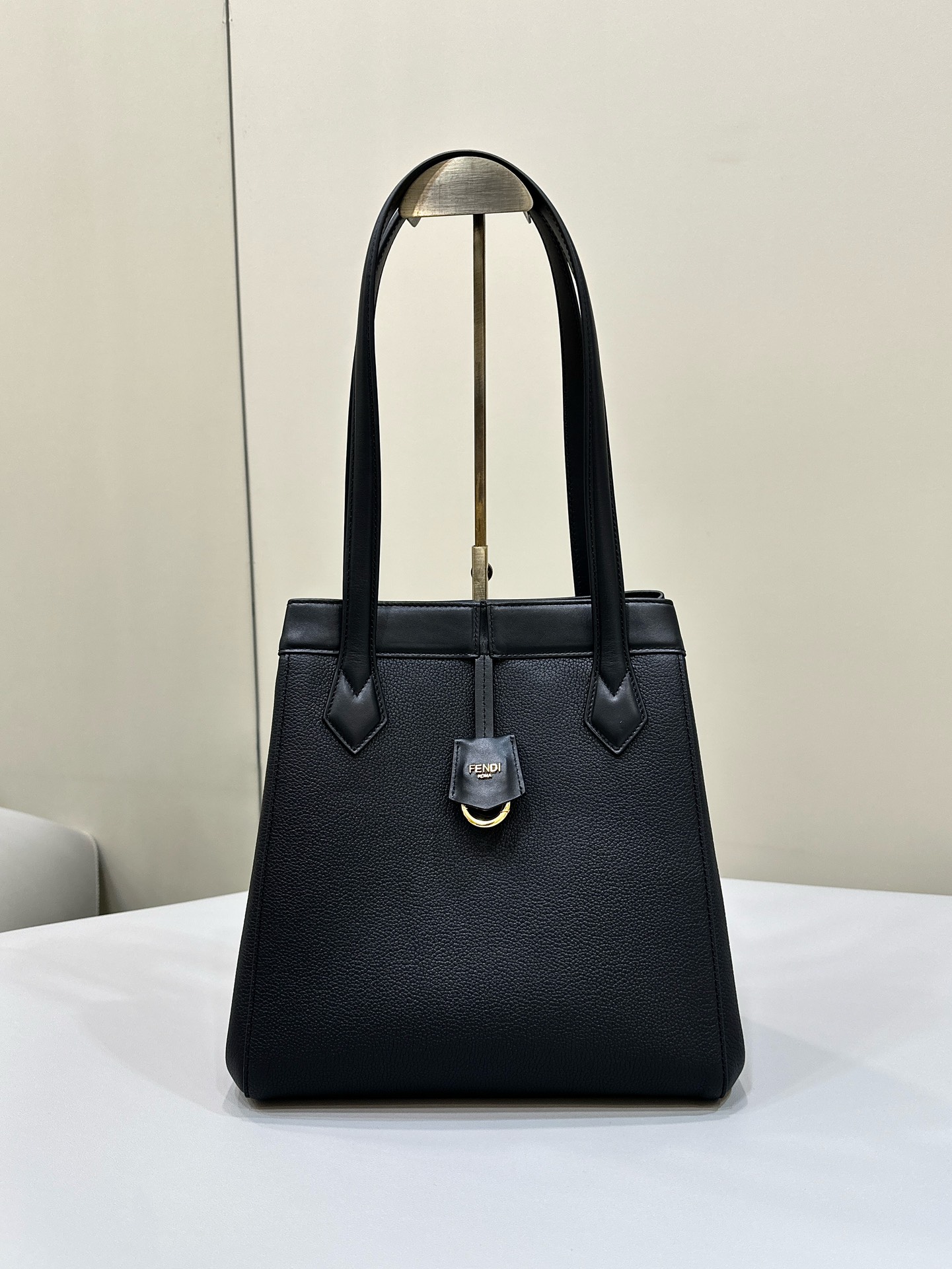 Bagsaaa F**di Origami Medium Black leather bag that can be transformed