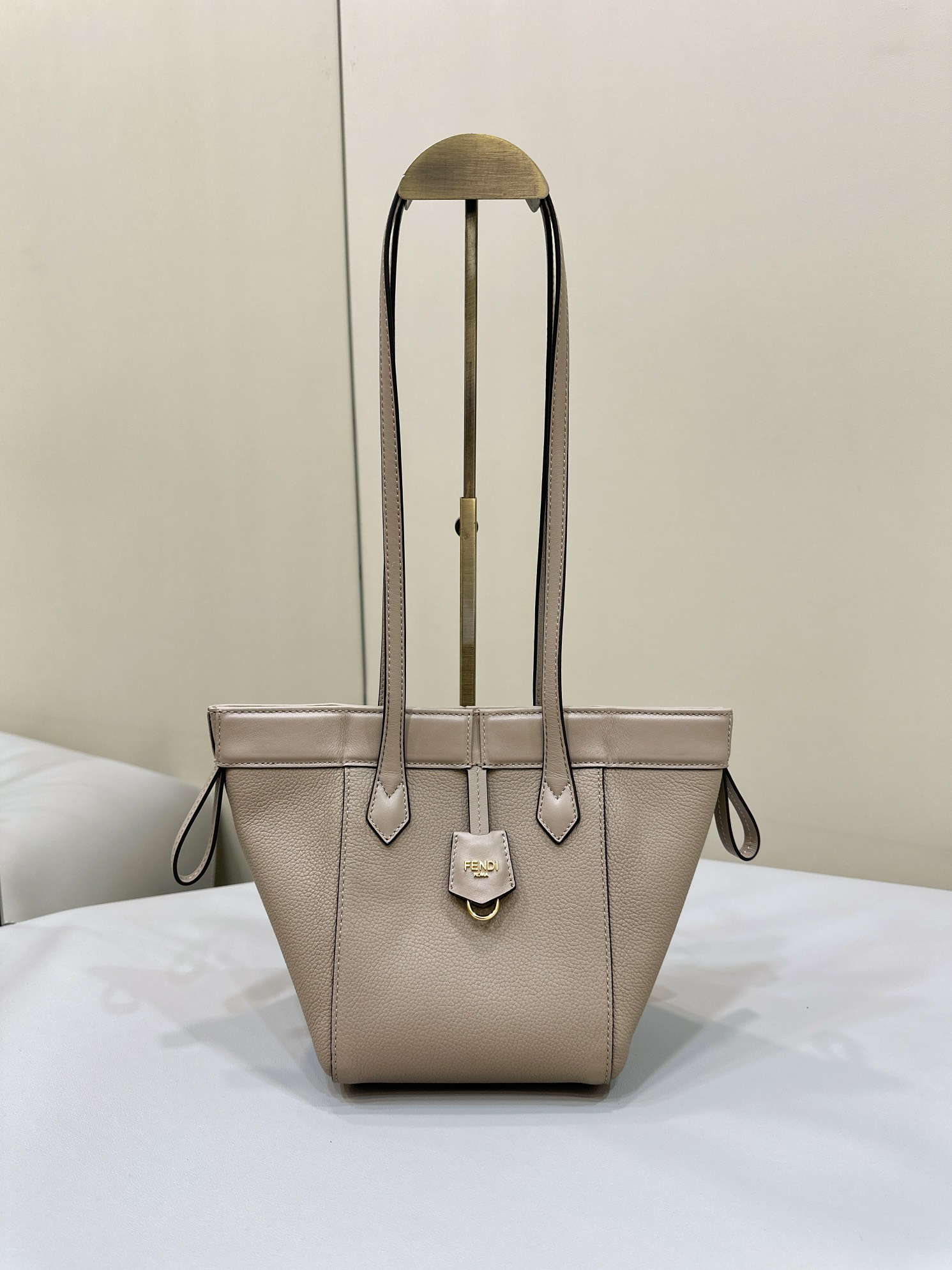 Bagsaaa F**di Origami Mini Dove grey leather bag that can be transformed