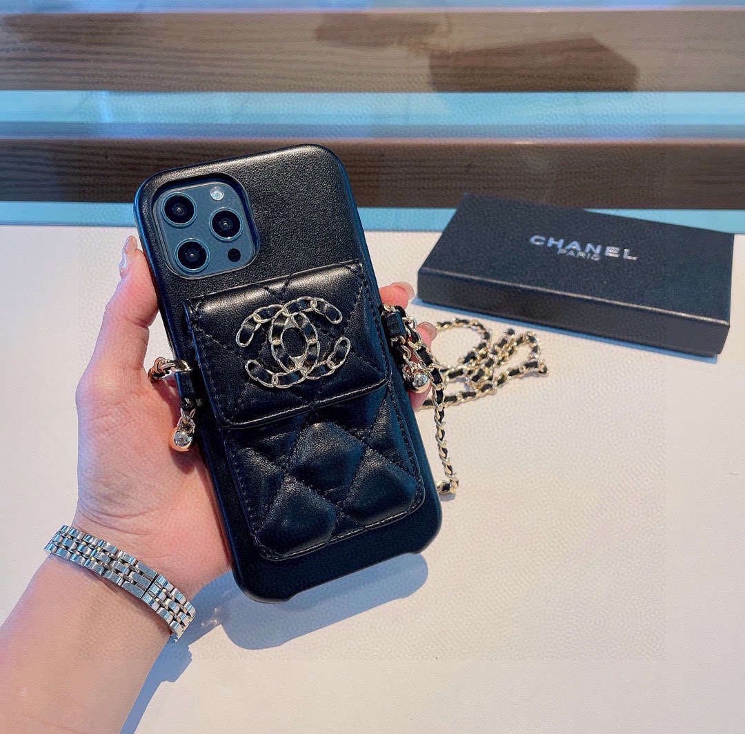Bagsaaa Ch**el 19 Phone Case Black 