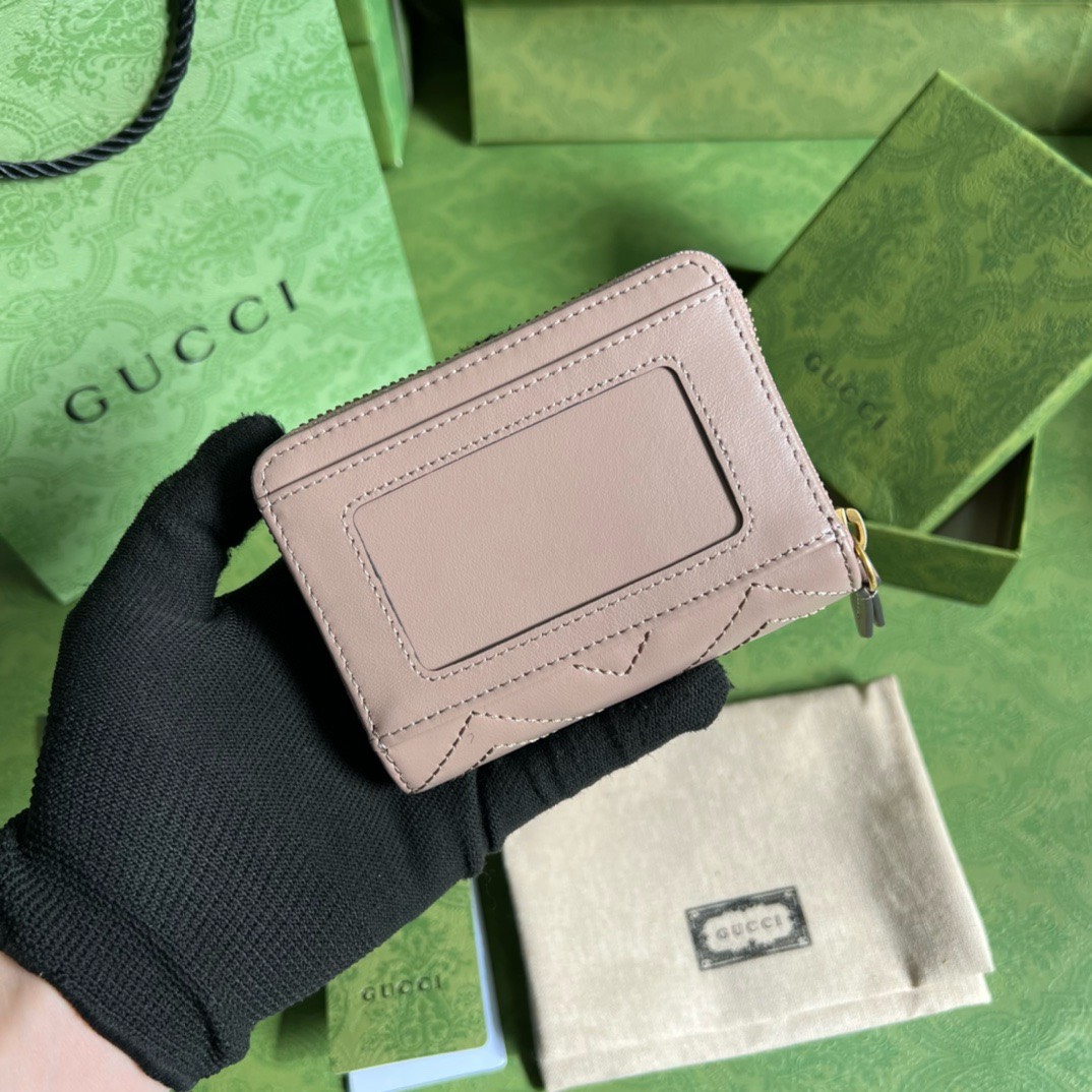 Bagsaaa Gvc*1 Marmont Dust Pink Wallet