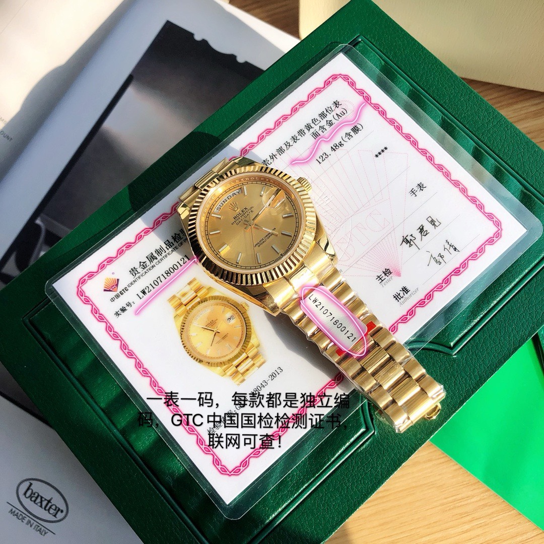 Bagsaaa R01ex Oyster Perpetual Gold 