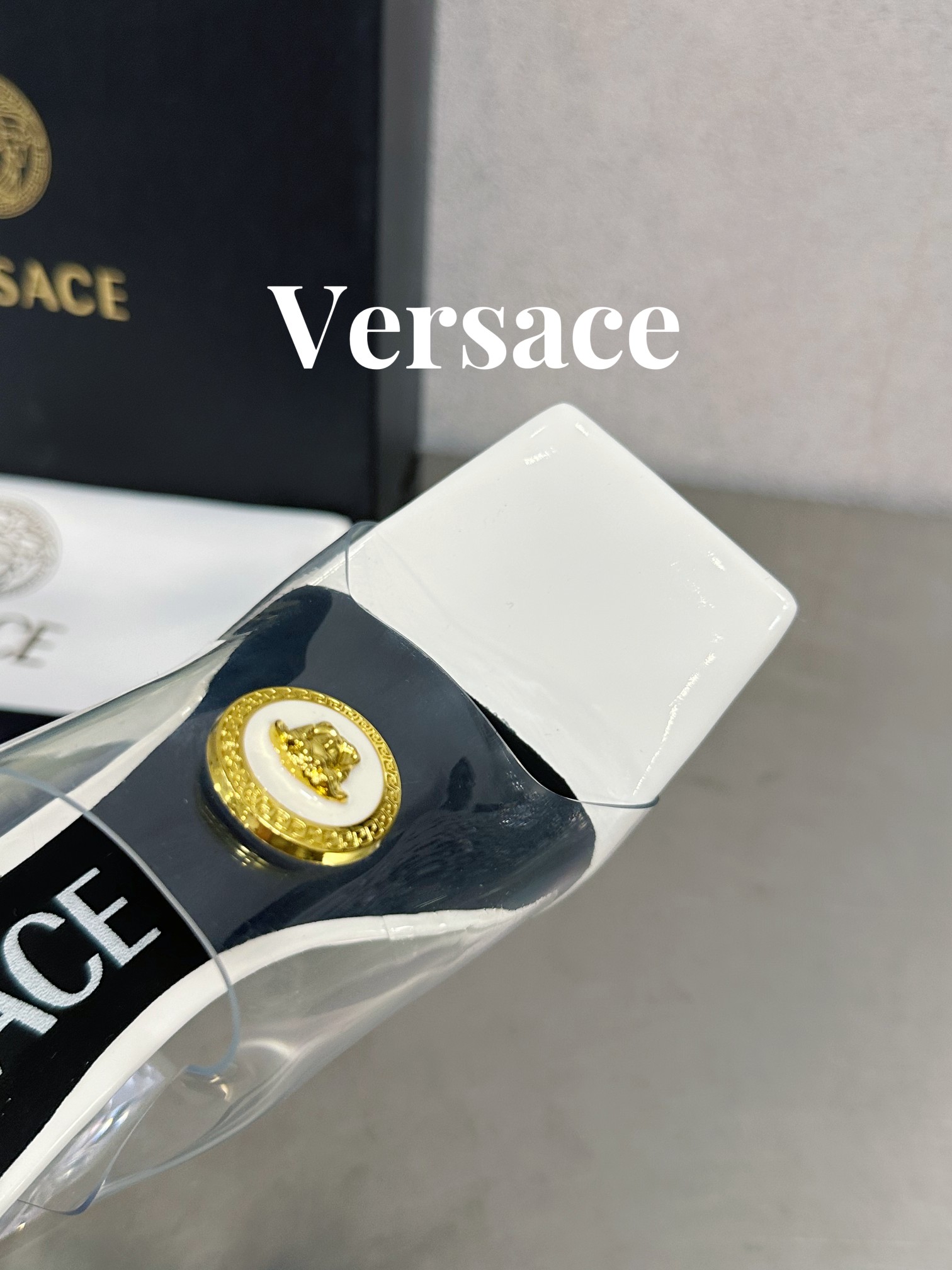 Bagsaaa Versace Sandals In White