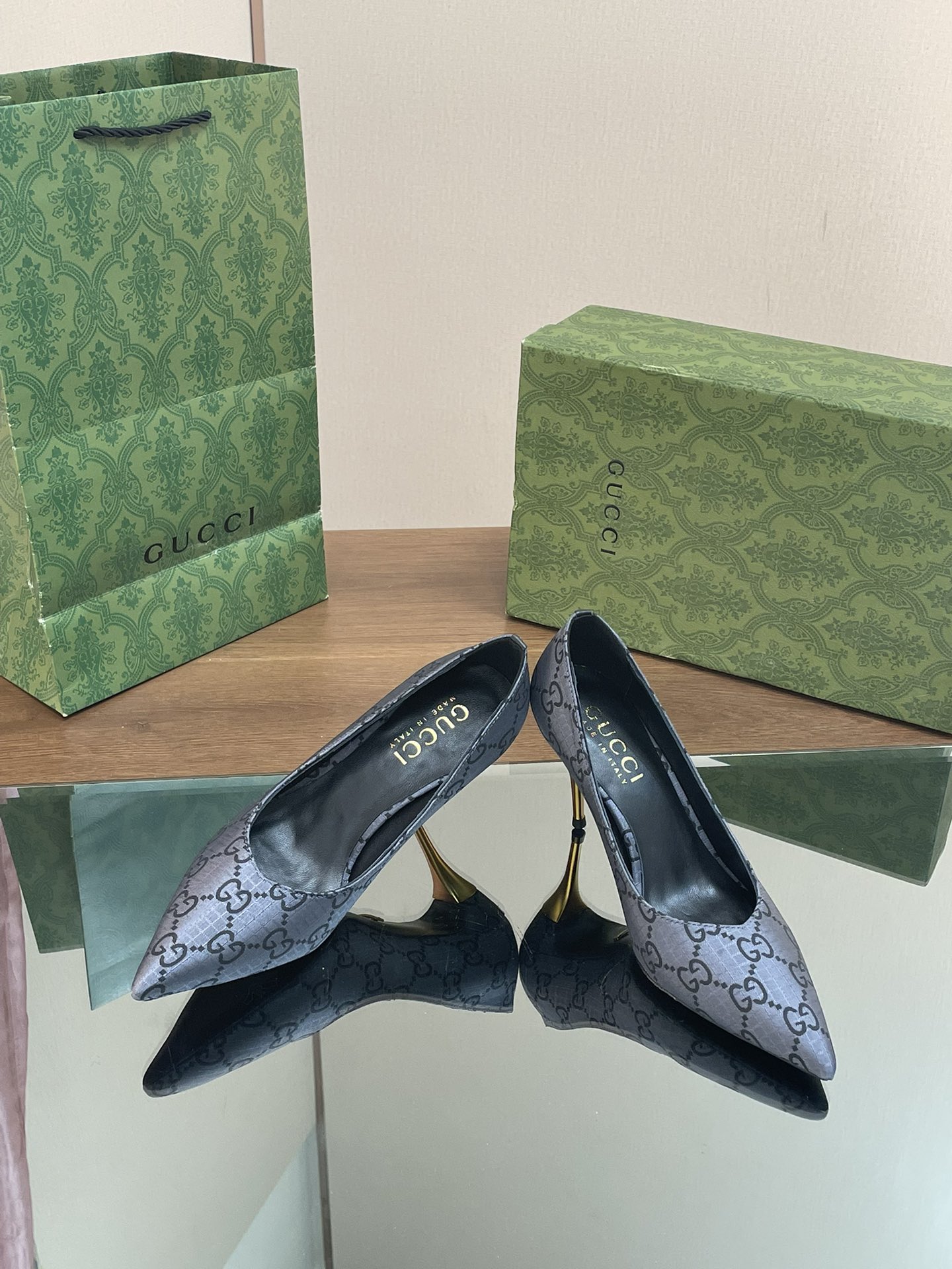 Bagsaaa Gvc*1 High Heel GG In Blue