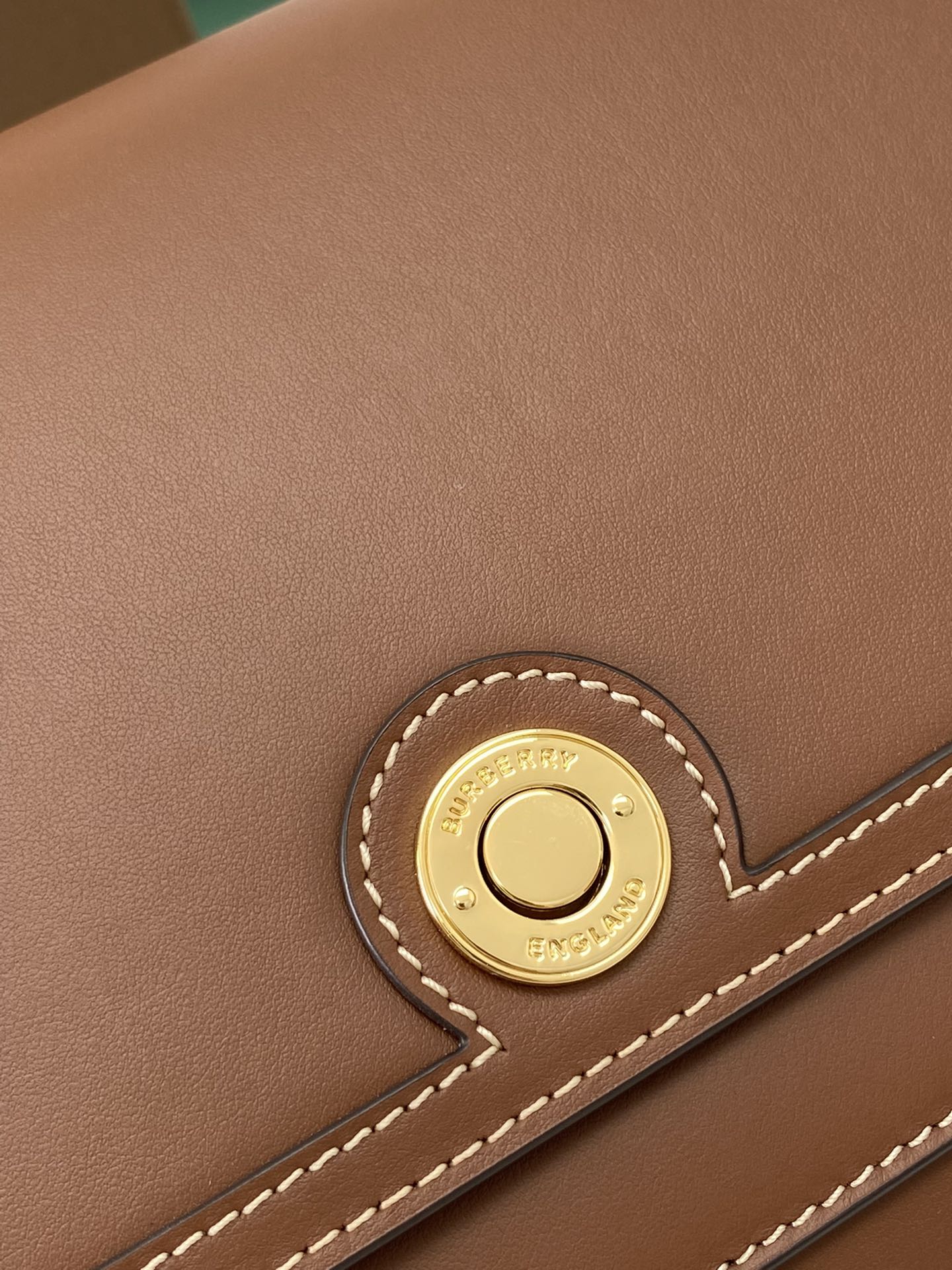 Bagsaaa Bv*b*rry Note Topstitched Crossbody Bag In Brown 