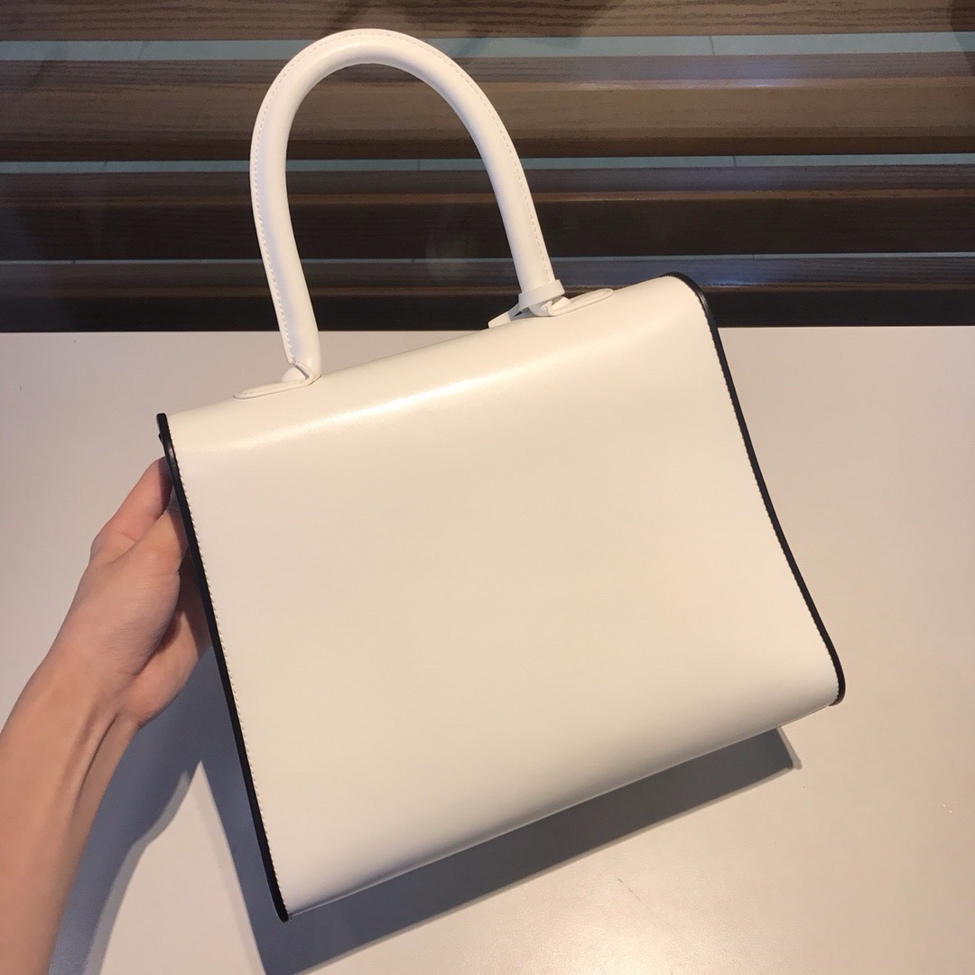 Bagsaaa Delvaux MM Brillant Satchel White